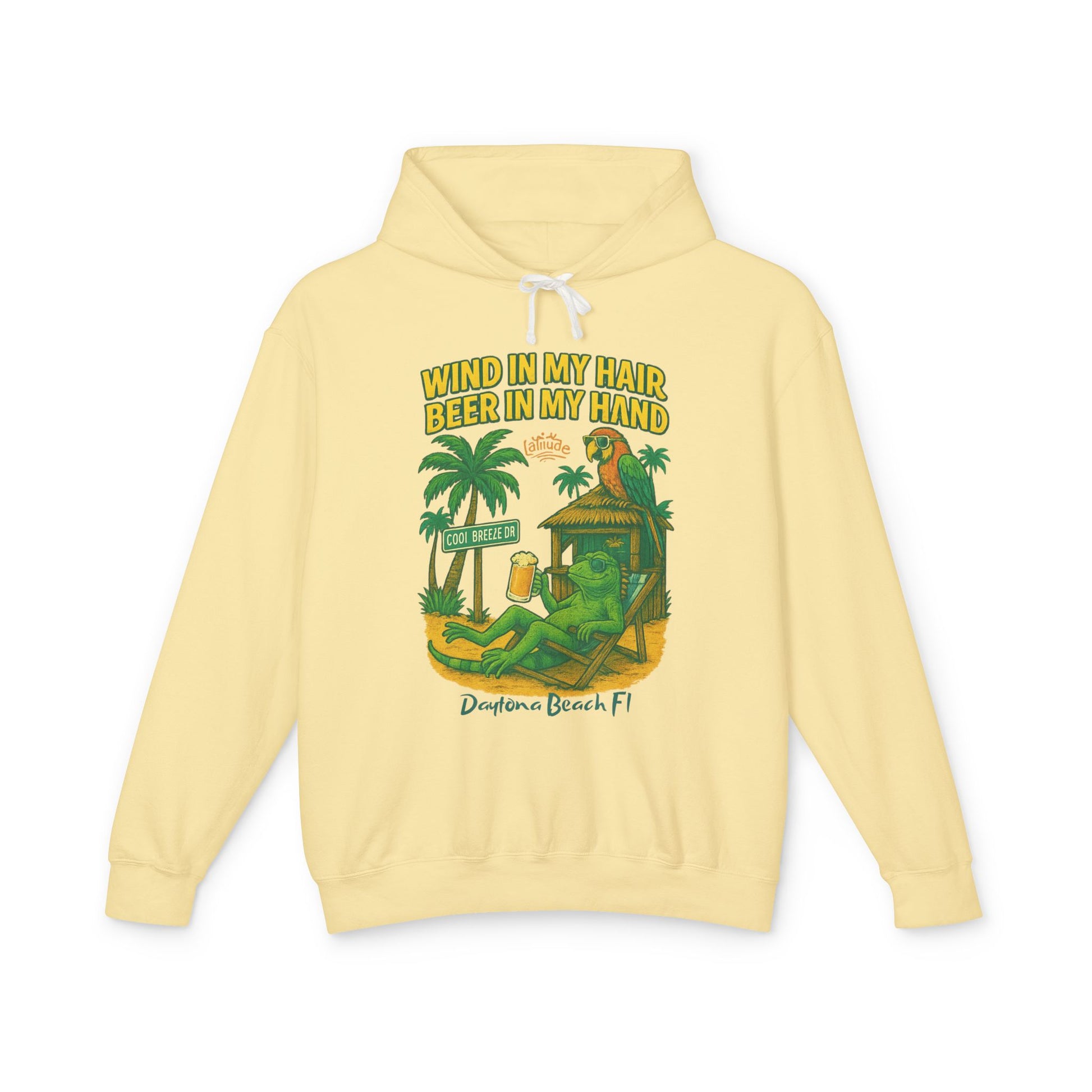 Cool Breeze dr  Lightweight Comfort Colors Hoodie - Jimmy Buffet Style