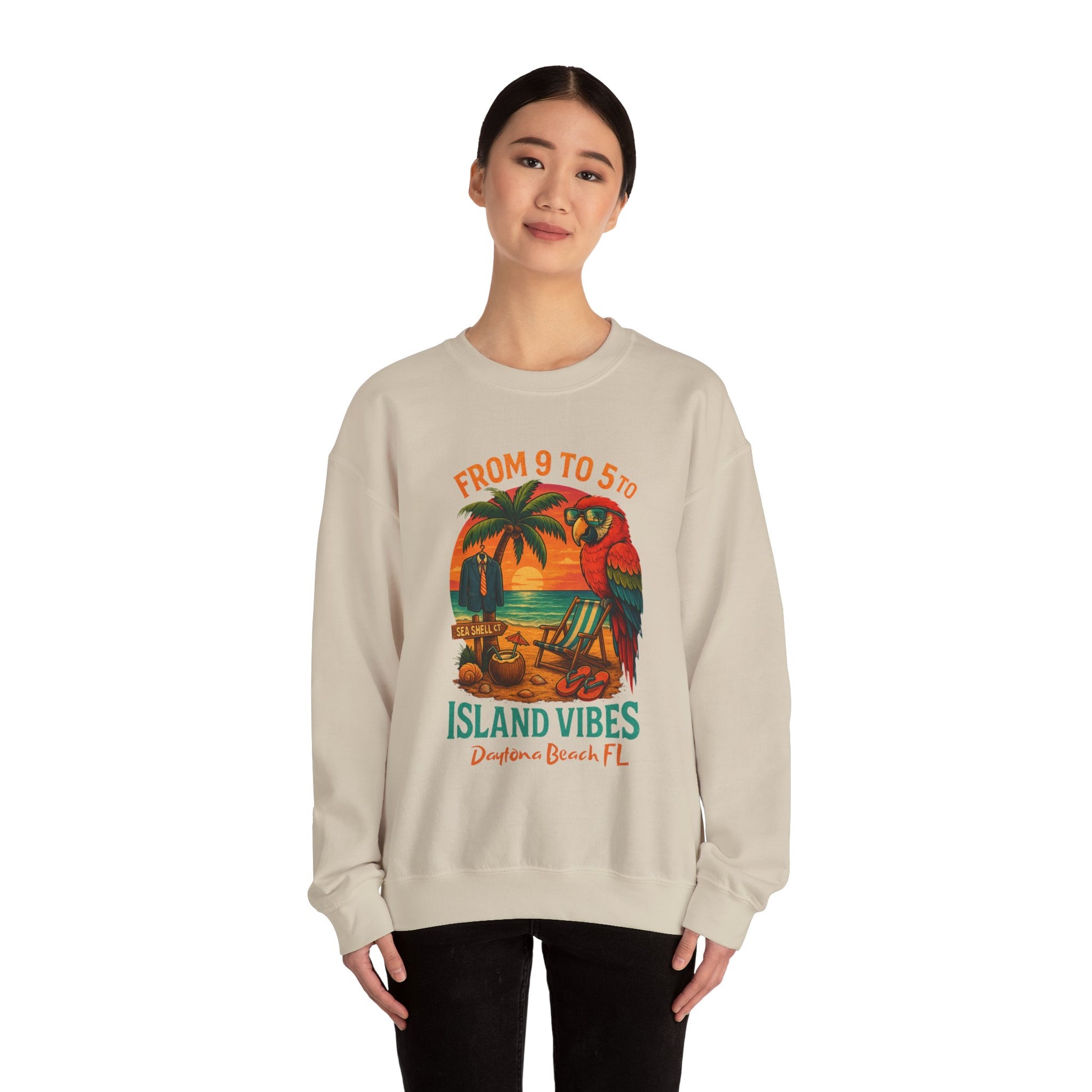 Sea Shell Ct  Crewneck Sweatshirt - Jimmy Buffet Style