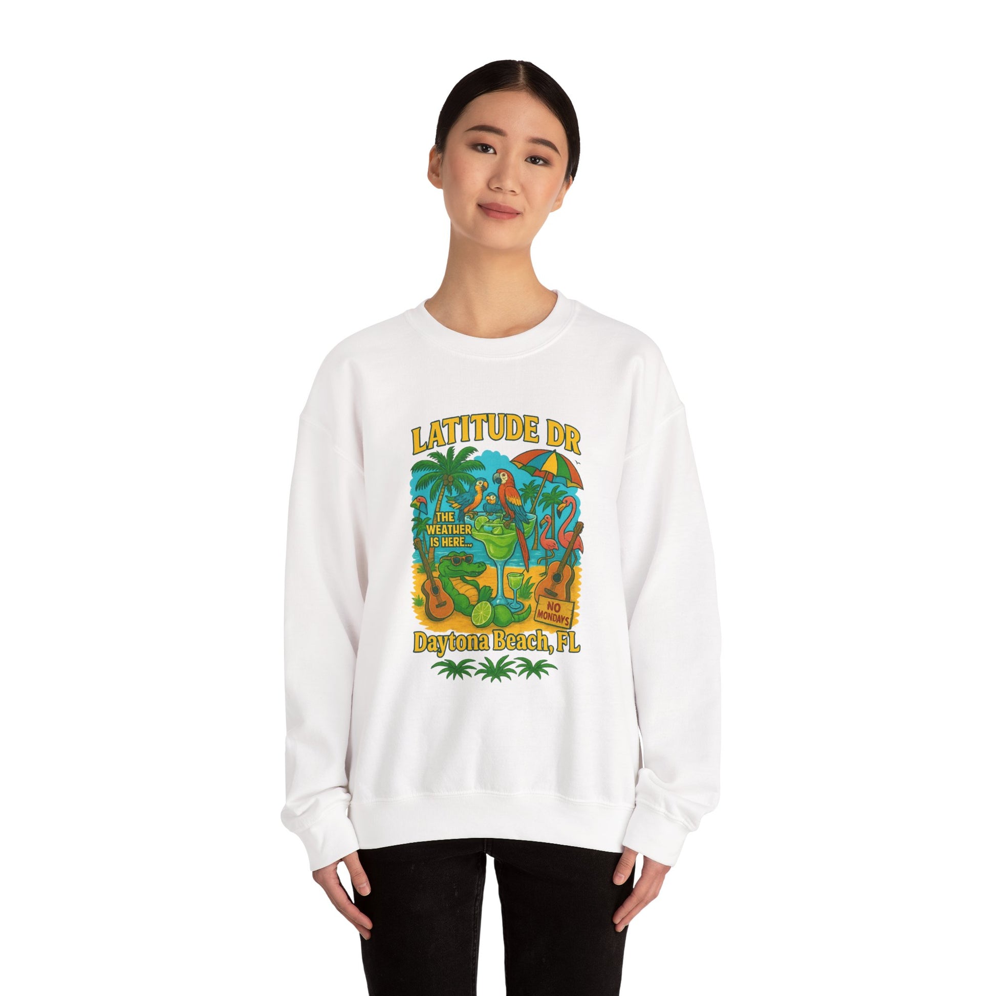 Latitude  Ave Crewneck Sweatshirt - Jimmy Buffet Style