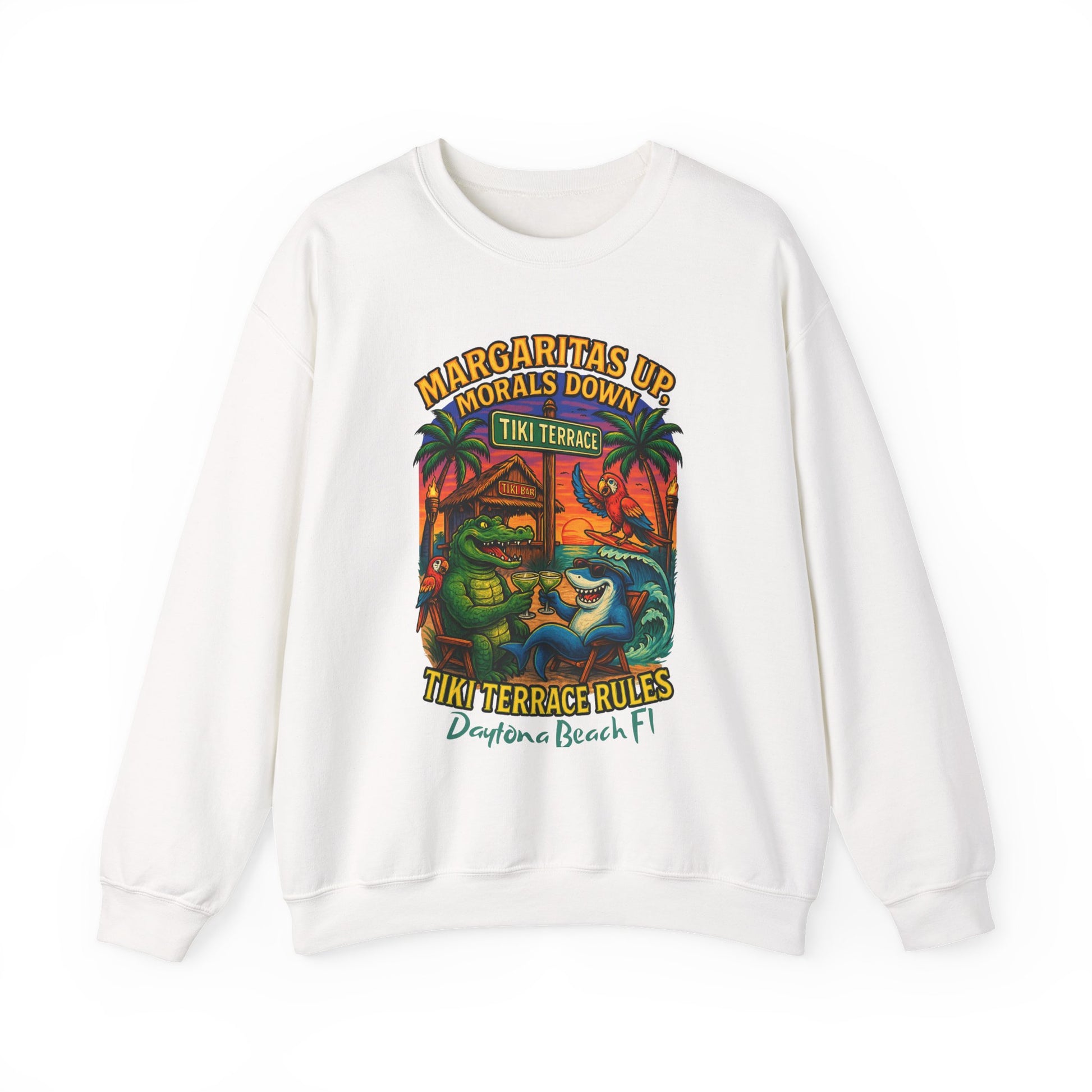 Tiki terrace Crewneck Sweatshirt - Jimmy Buffet Style