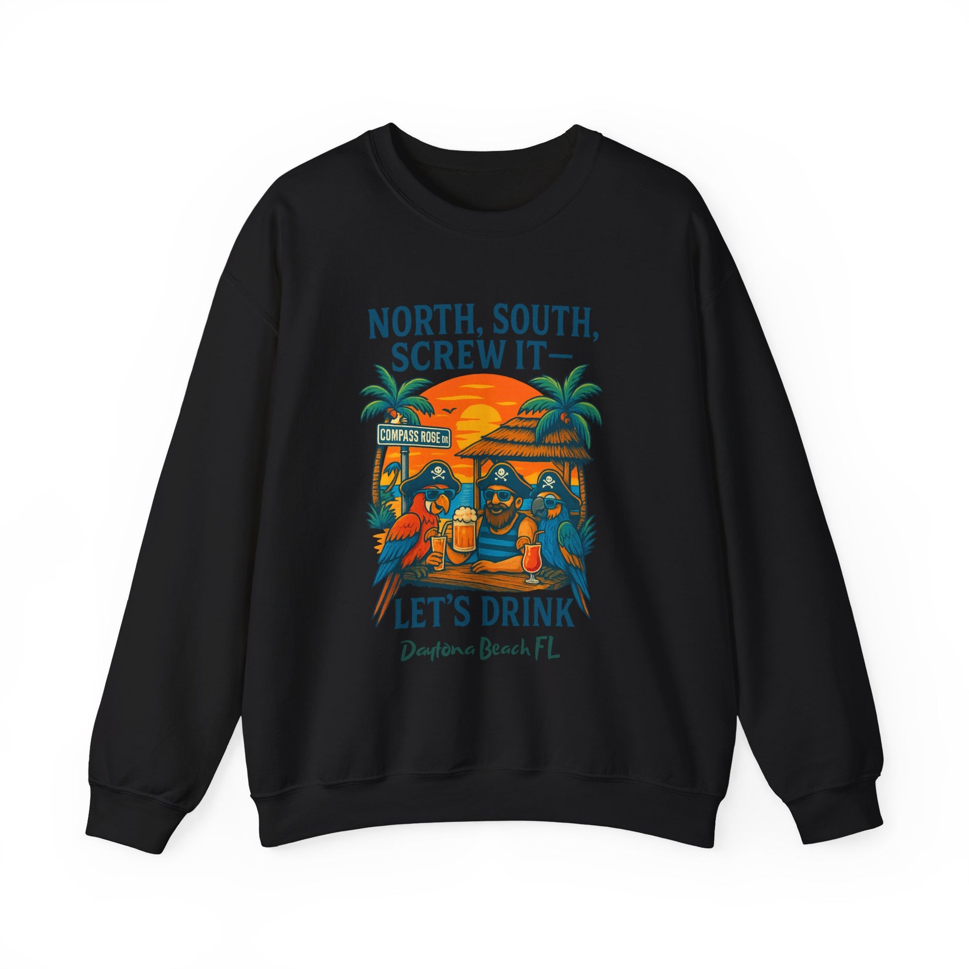 Copass Rose ln  Crewneck Sweatshirt - Jimmy Buffet Style