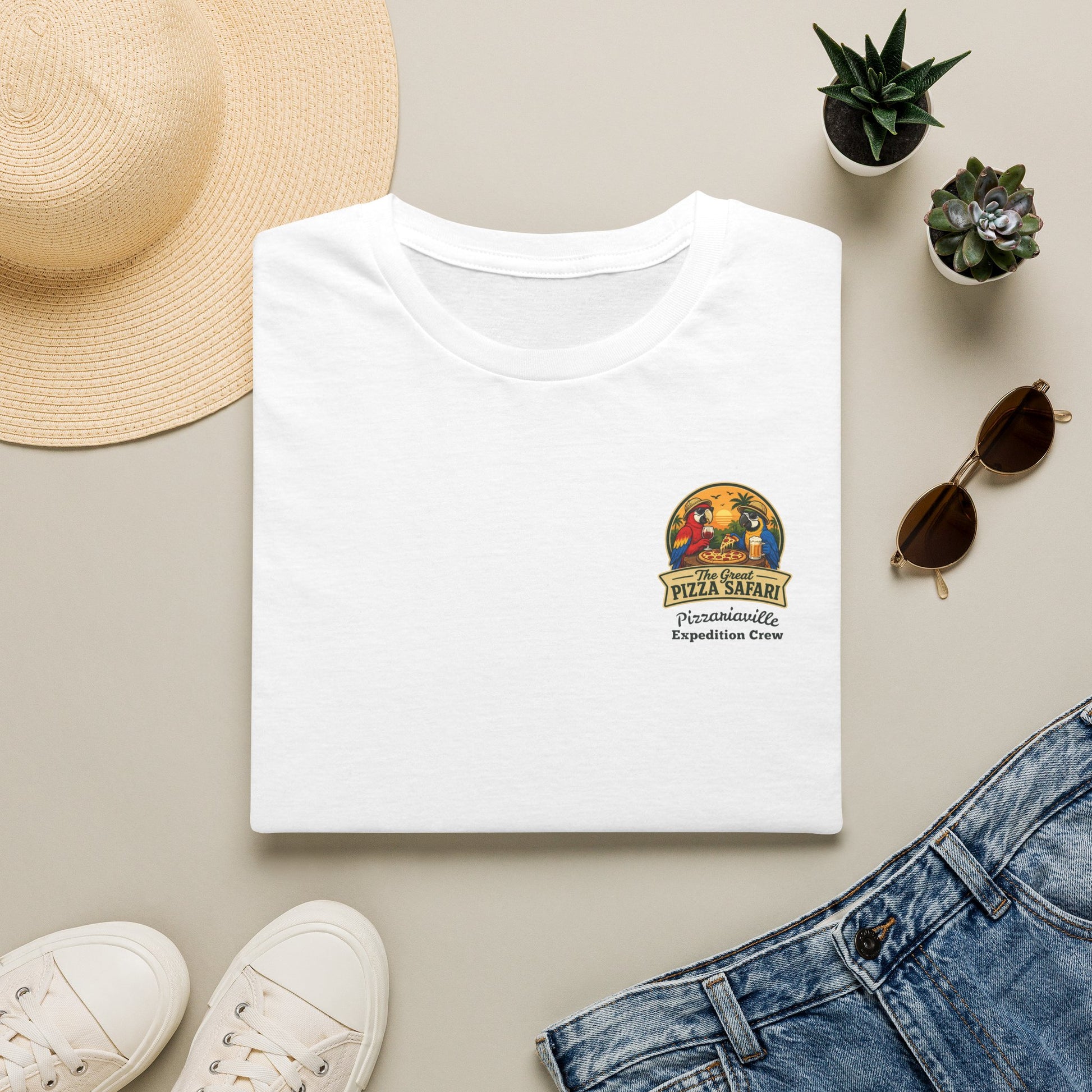 T‑Shirt — "Pizza Safari" Retro Pizzeria Expedition Crew Graphic Tee