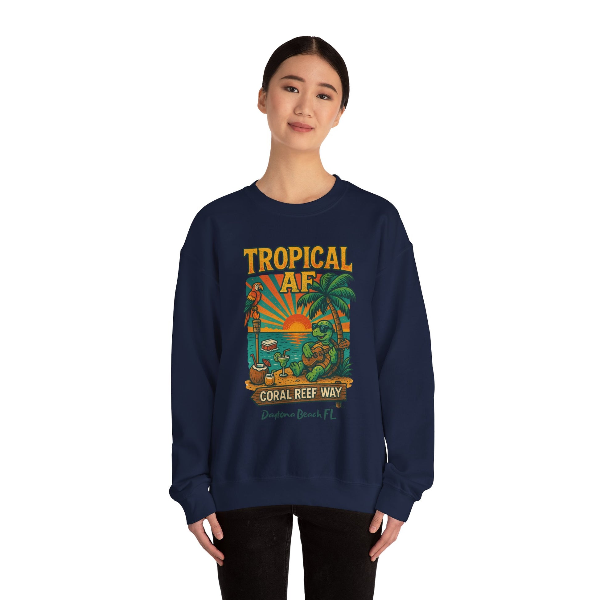 Coral Reef way Crewneck Sweatshirt - Jimmy Buffet Style