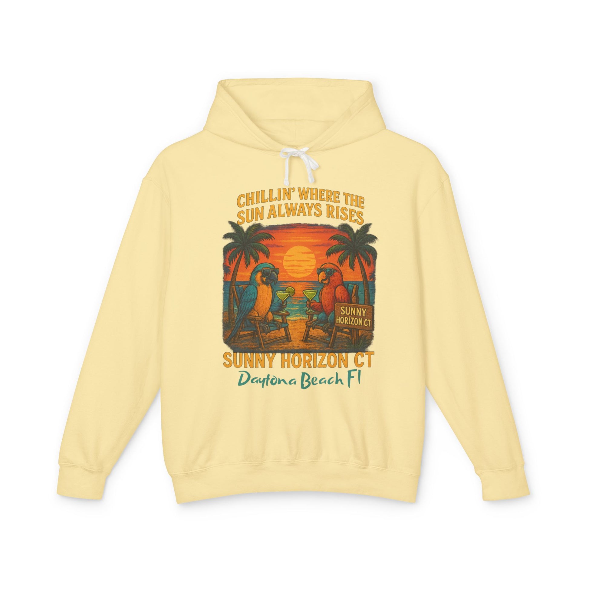 Sunny Horizon ct Lightweight Comfort Colors Hoodie - Jimmy Buffet Style