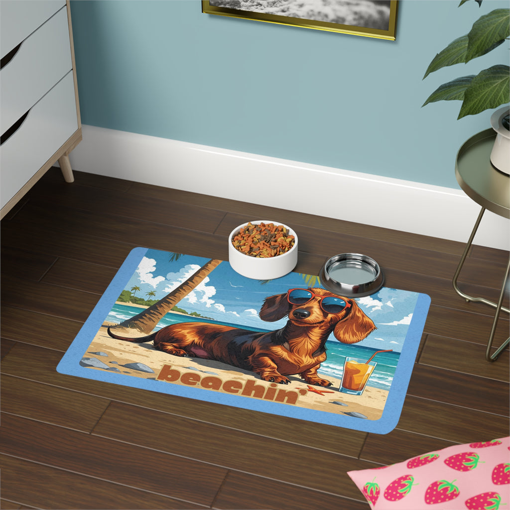 Dog Food Mat, Beachin Pet Feeding Mat