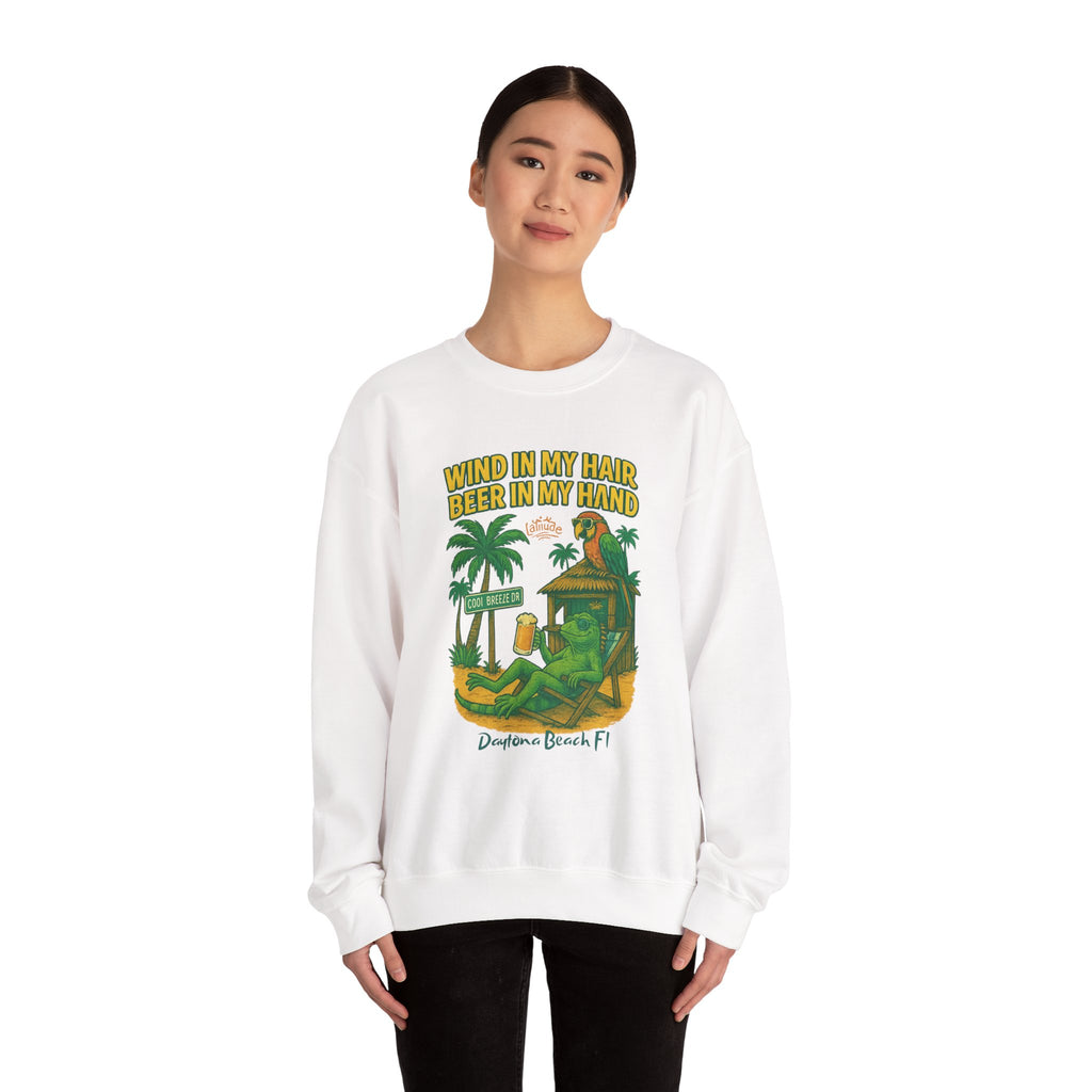 Cool Breeze  Crewneck Sweatshirt - Jimmy Buffet Style