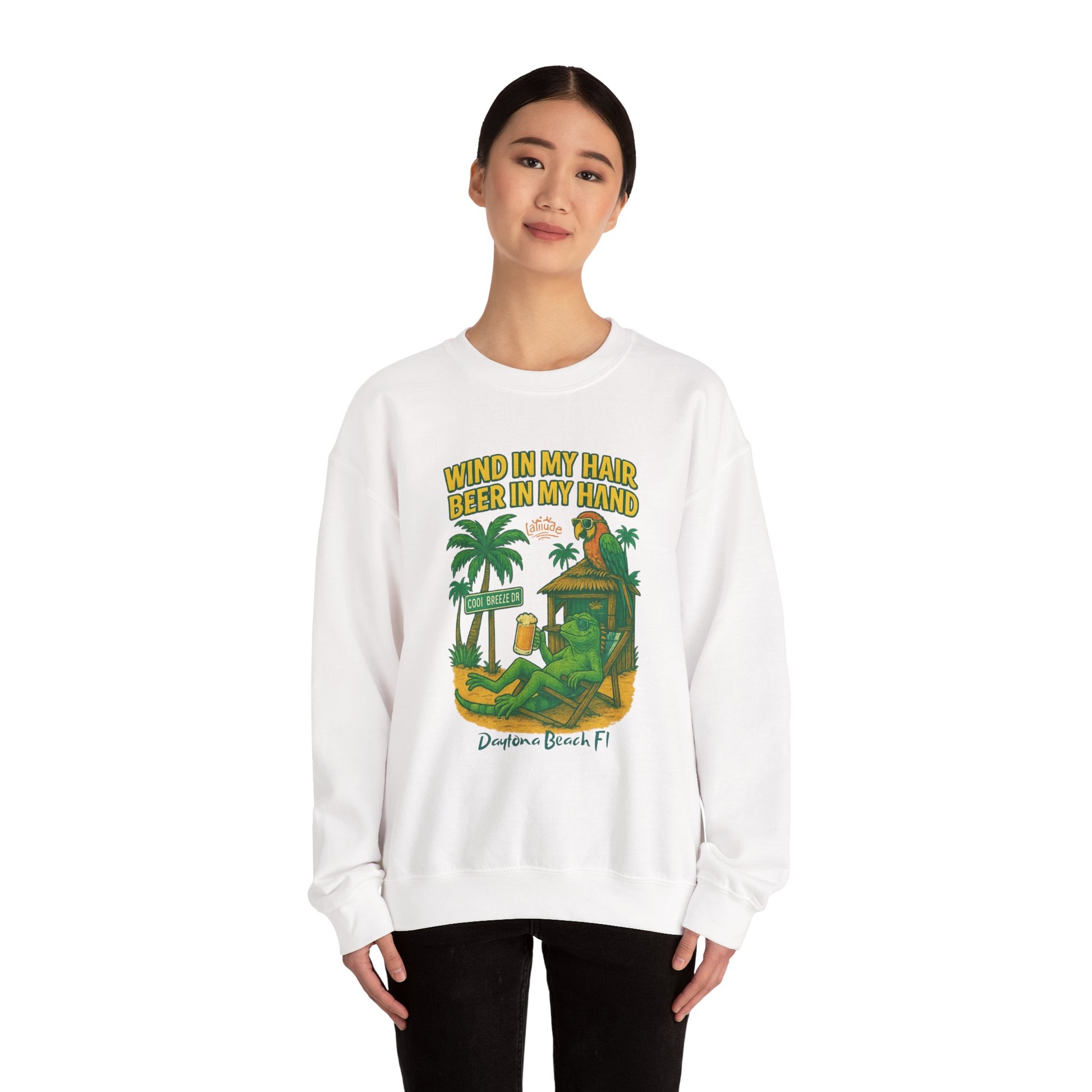 Cool Breeze  Crewneck Sweatshirt - Jimmy Buffet Style