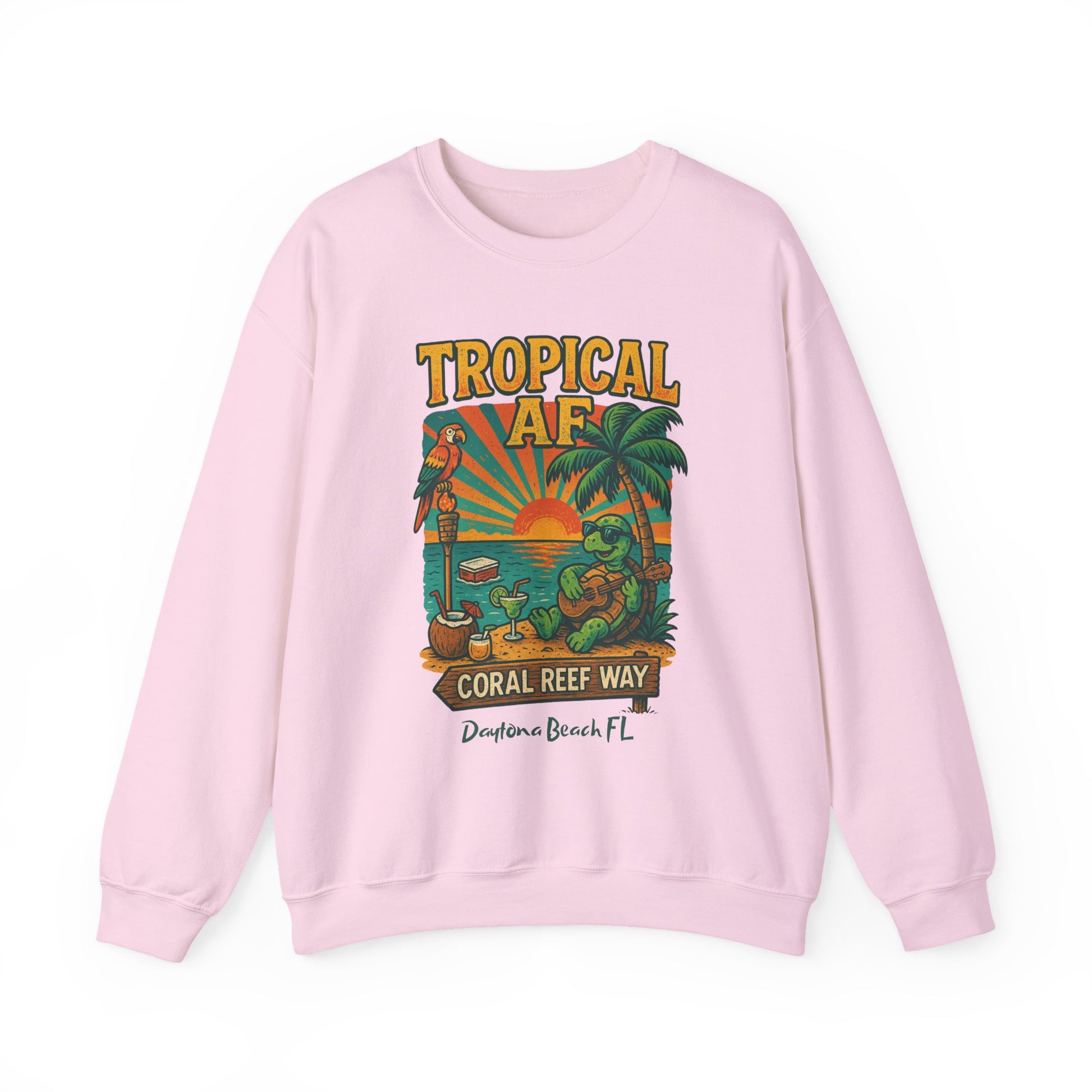 Coral Reef way Crewneck Sweatshirt - Jimmy Buffet Style