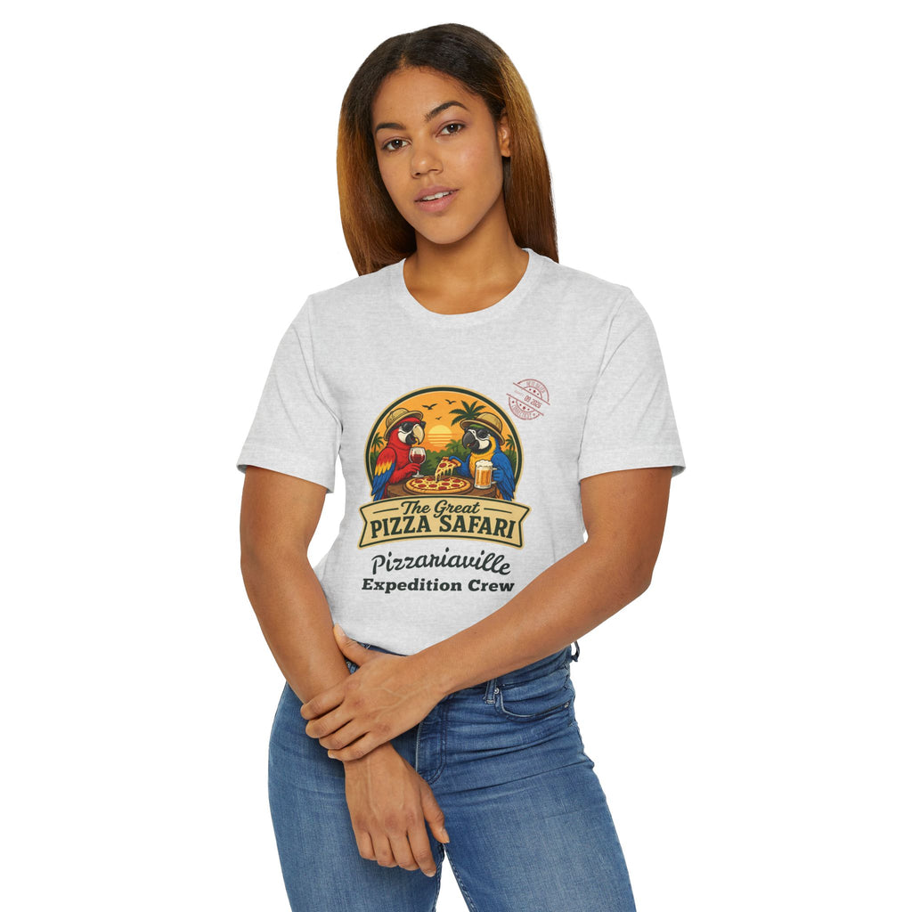 Pizza Safari T‑Shirt —Expedition Crew Vintage Design