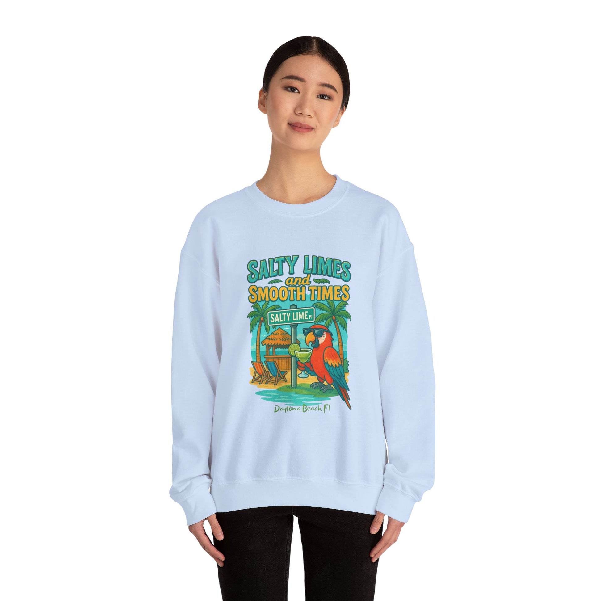 Salty Lime  Place  Crewneck Sweatshirt - Jimmy Buffet Style