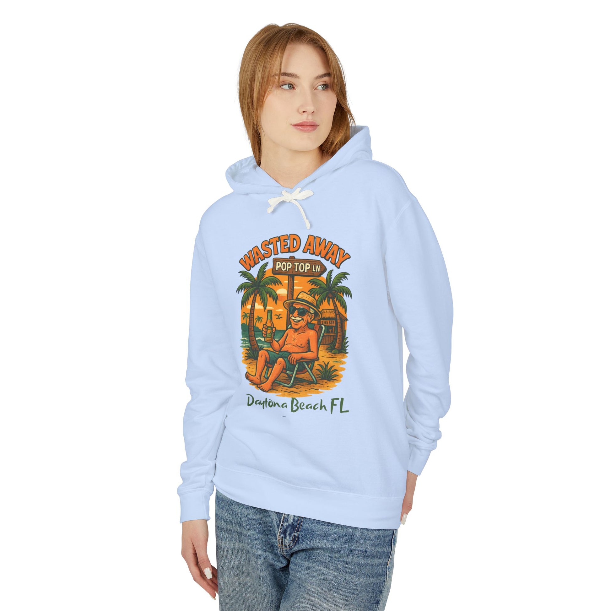 Pop Top  Ln  Lightweight Comfort Colors Hoodie - Jimmy Buffet Style