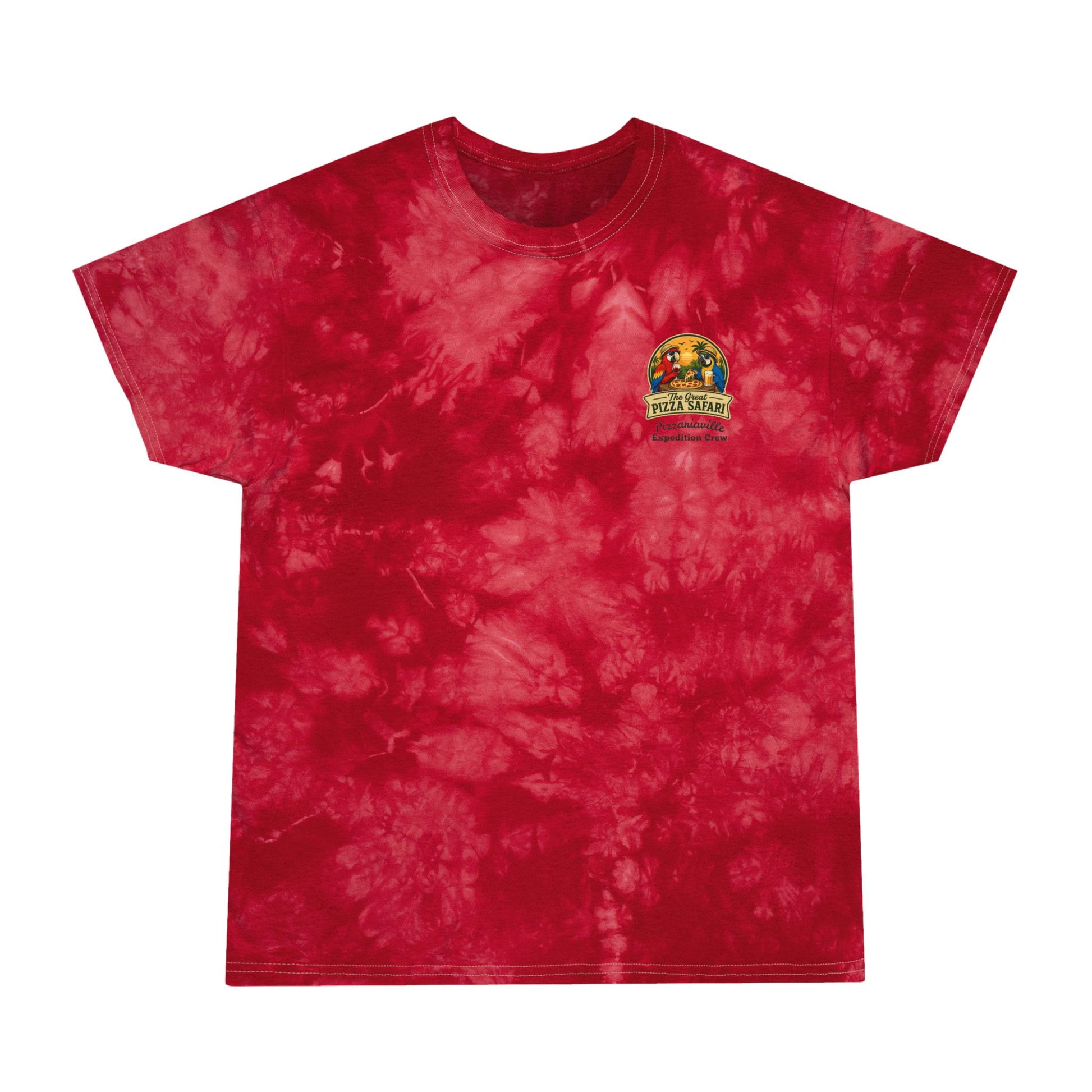 V2 Tie-Dye Tee — "The Great Pizza Safari" Graphic T-Shirt