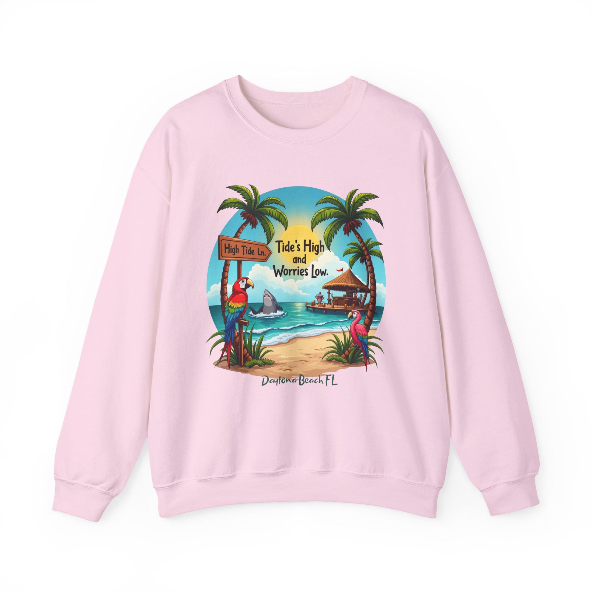 High tide Ln Crewneck Sweatshirt - Jimmy Buffet Style