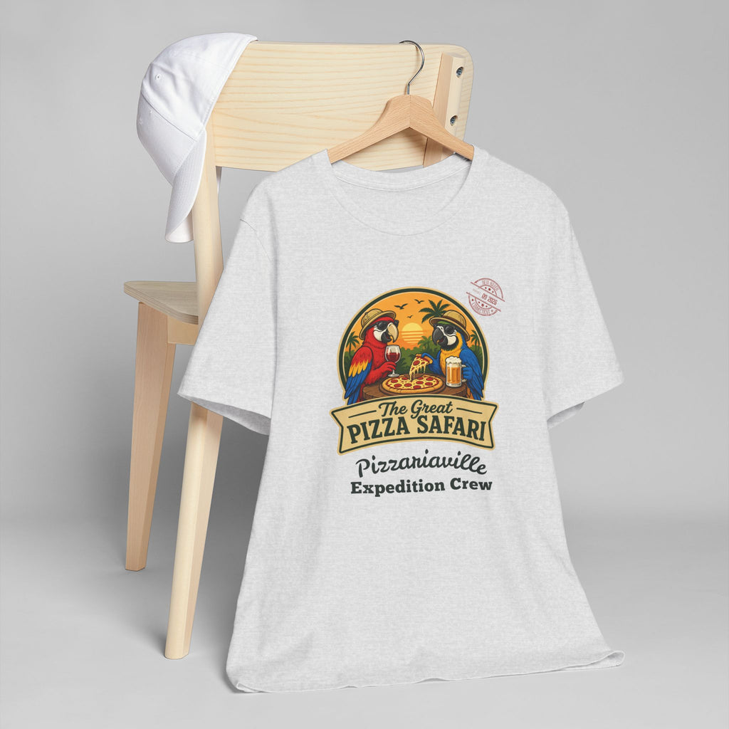 Pizza Safari T‑Shirt —Expedition Crew Vintage Design