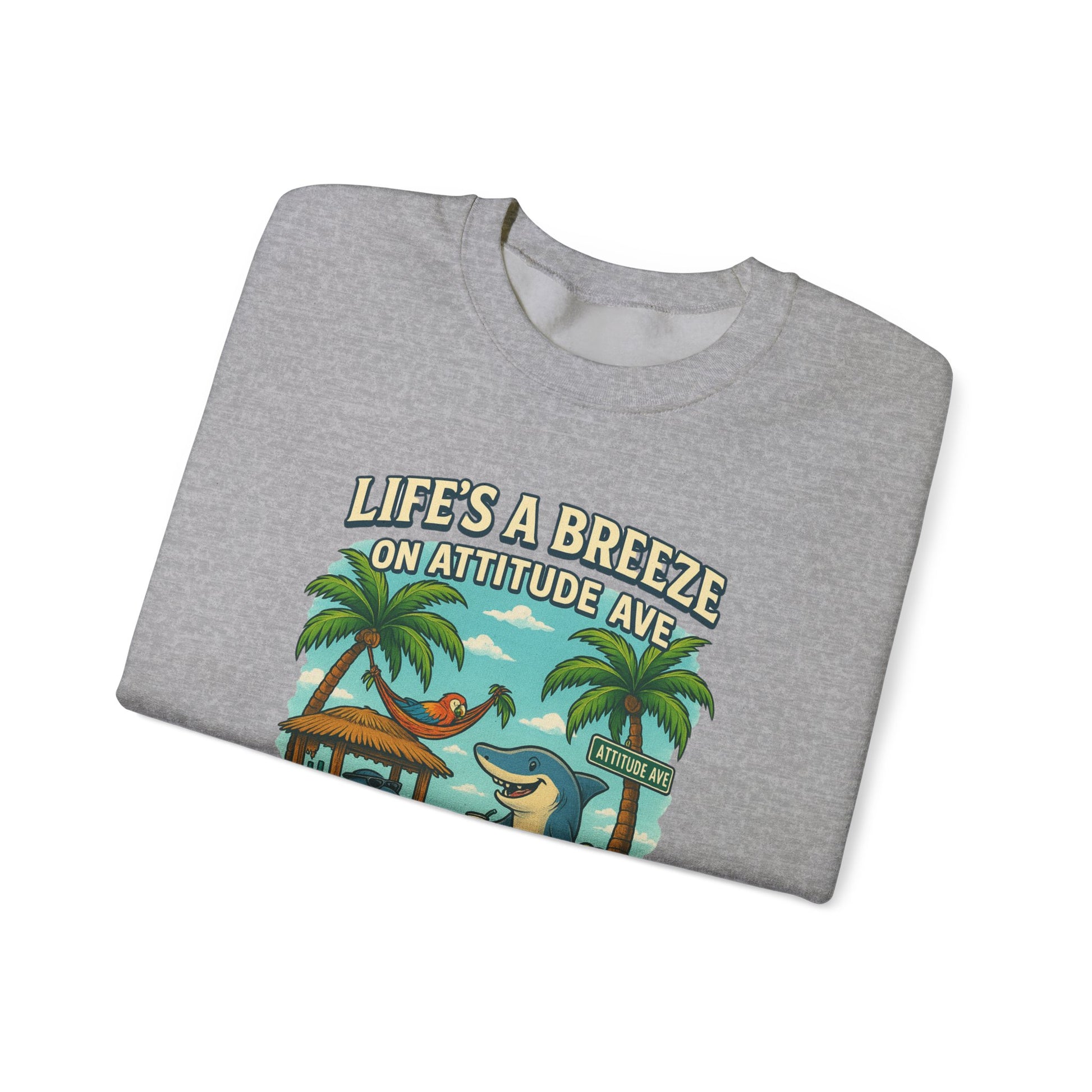 Attitude Ave Crewneck Sweatshirt - Jimmy Buffet Style
