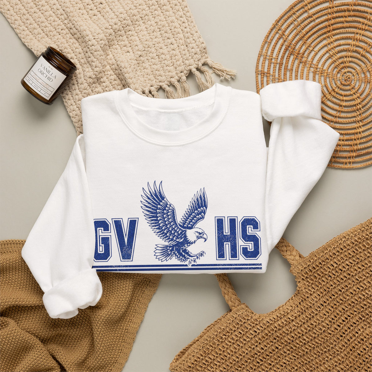 GVHS Eagles Crewneck Sweatshirt — Class of '86 Vintage School Spirit