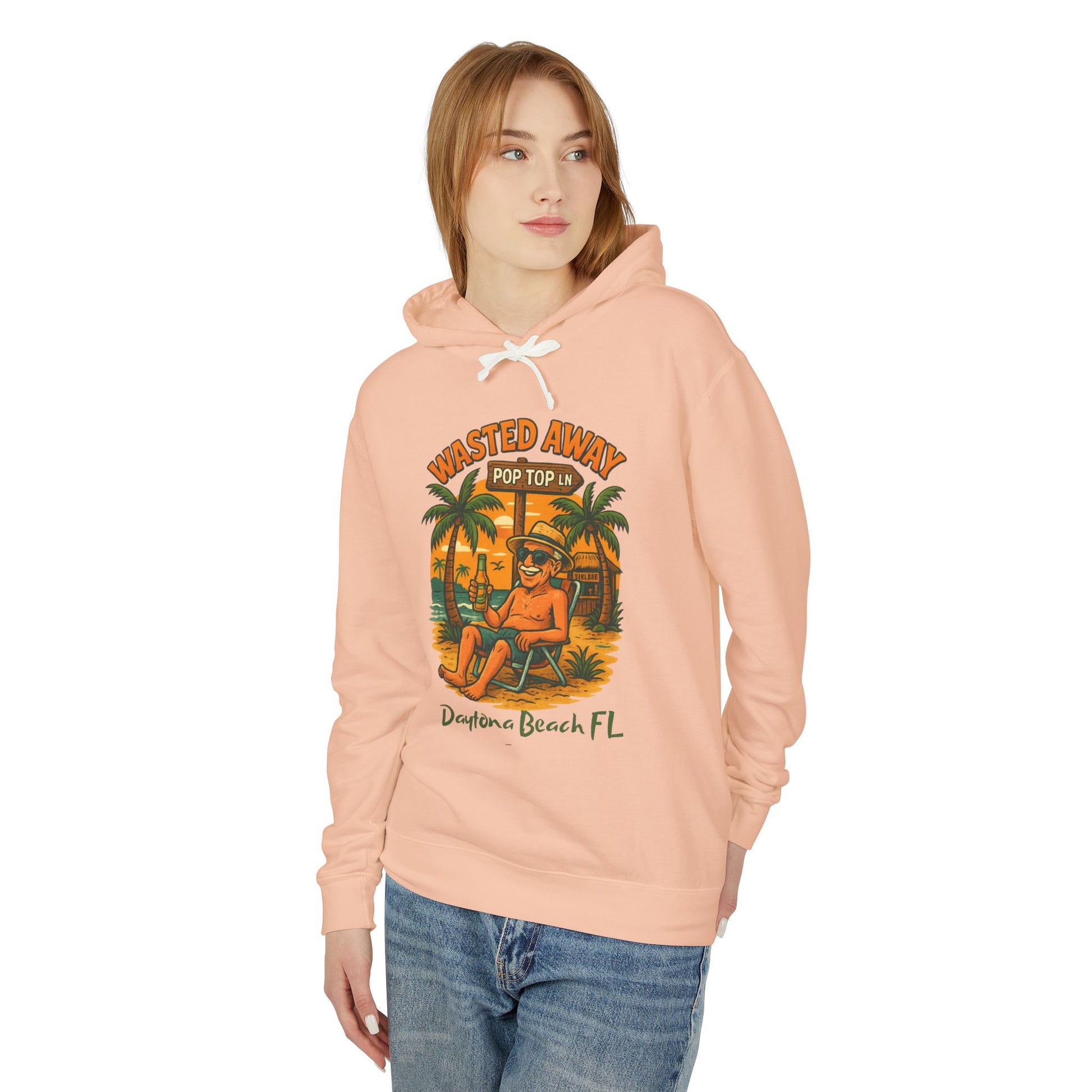 Pop Top  Ln  Lightweight Comfort Colors Hoodie - Jimmy Buffet Style