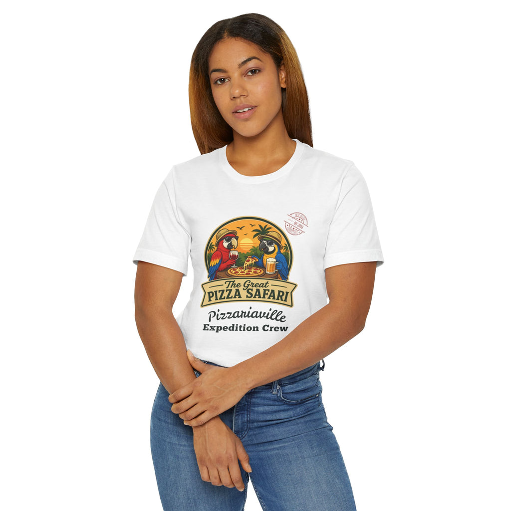 Pizza Safari T‑Shirt —Expedition Crew Vintage Design