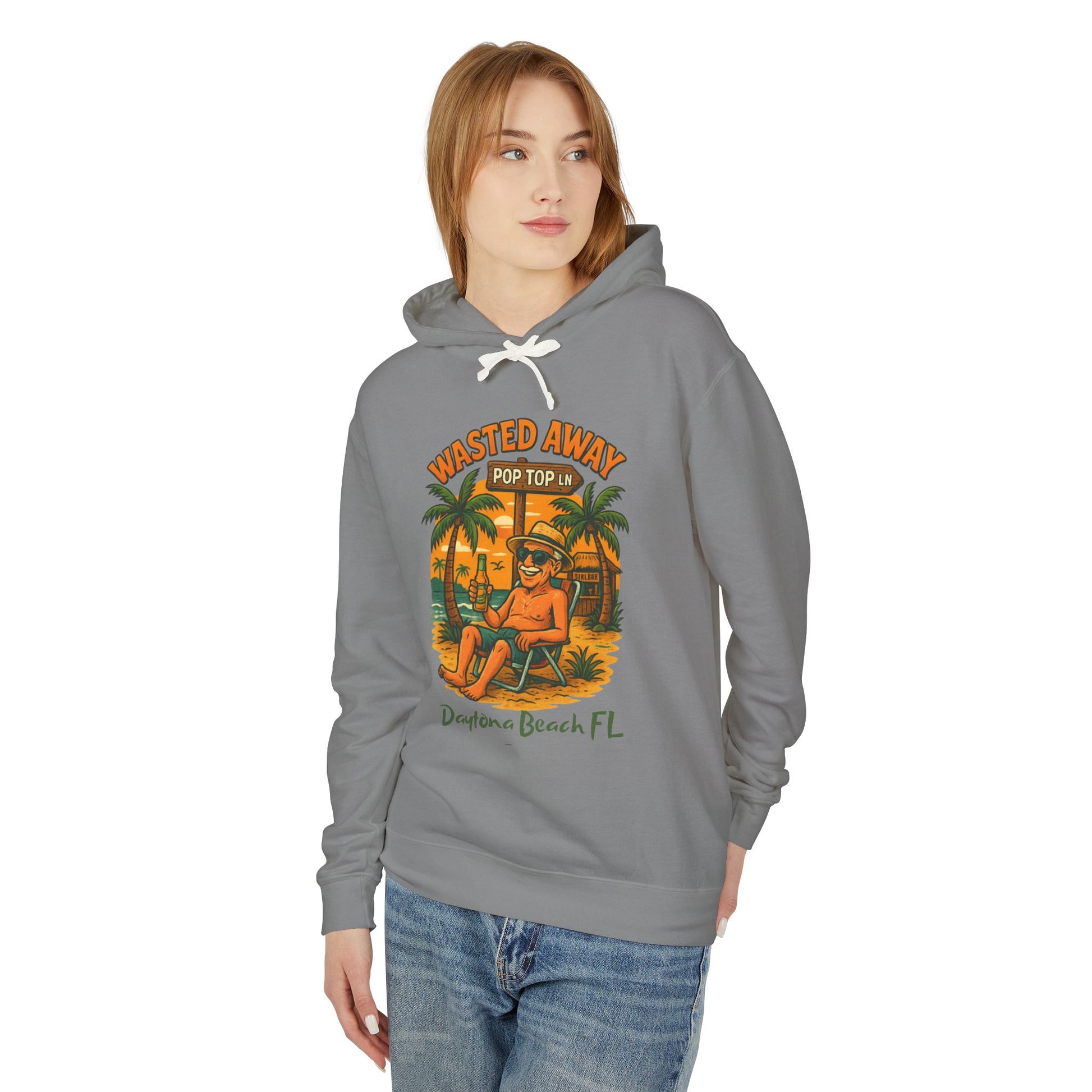 Pop Top  Ln  Lightweight Comfort Colors Hoodie - Jimmy Buffet Style