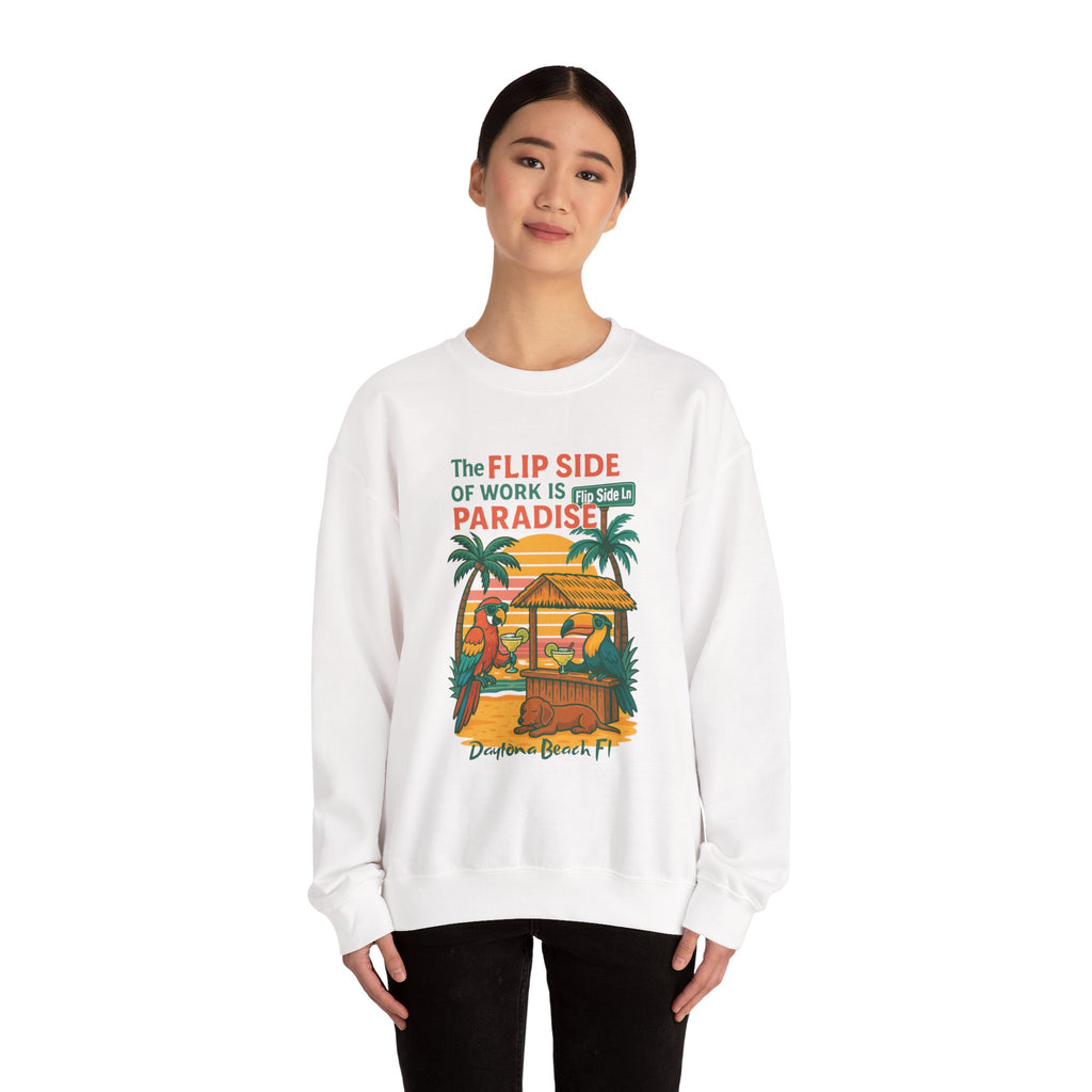 Flip side ln  Crewneck Sweatshirt - Jimmy Buffet Style