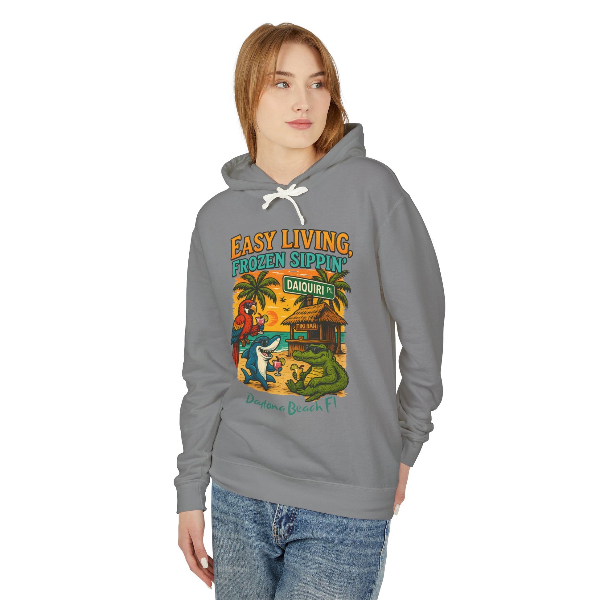 Daquiri Place  Lightweight Comfort Colors Hoodie - Jimmy Buffet Style