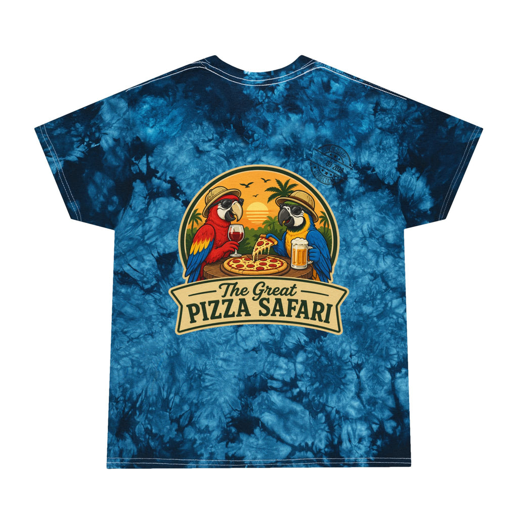 V2 Tie-Dye Tee — "The Great Pizza Safari" Graphic T-Shirt