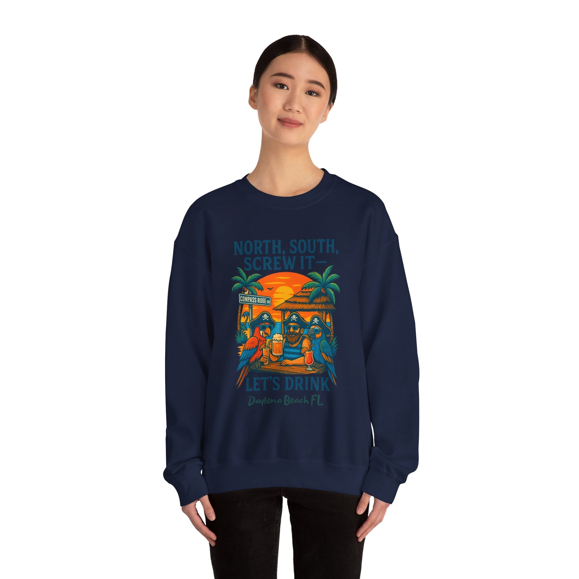 Copass Rose ln  Crewneck Sweatshirt - Jimmy Buffet Style