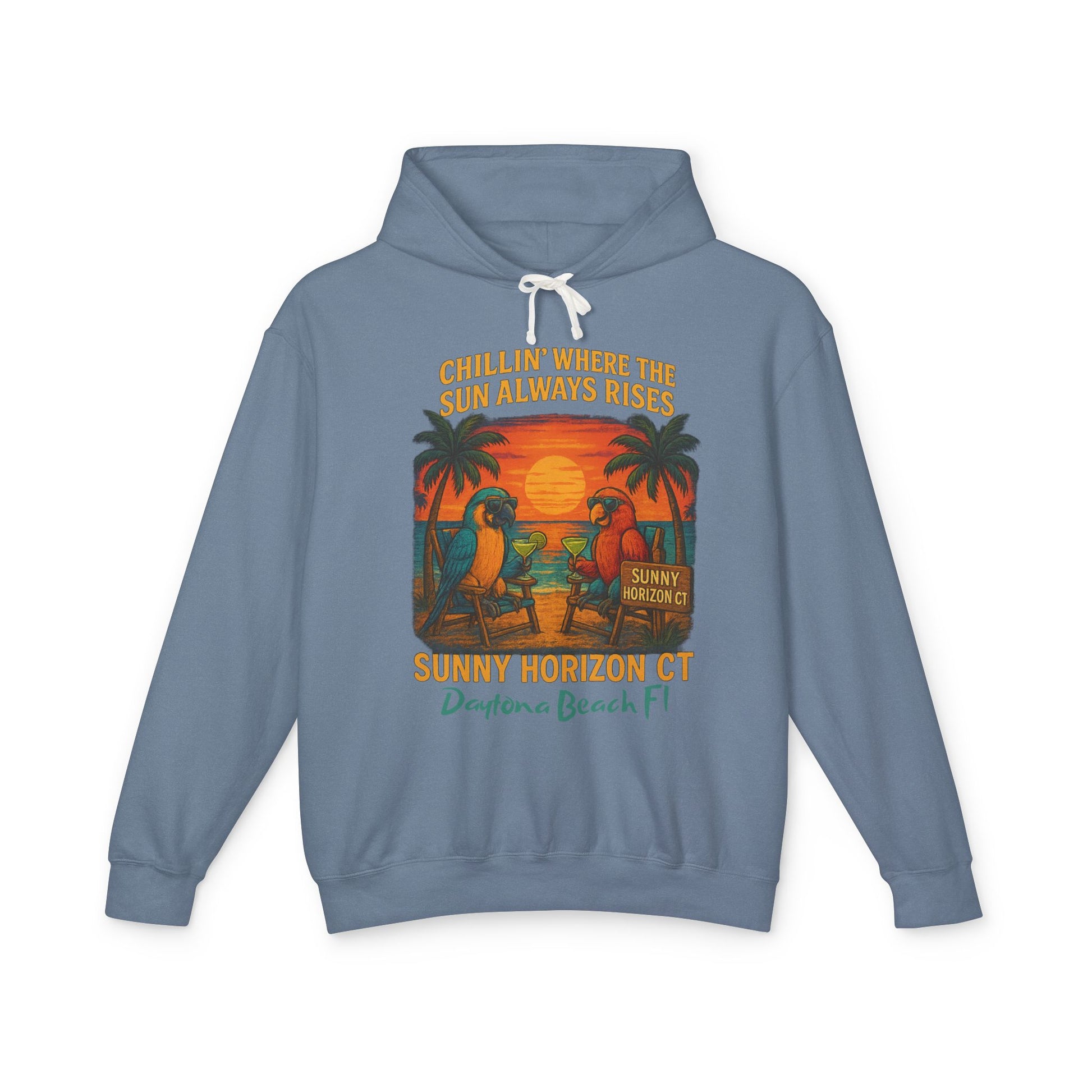 Sunny Horizon ct Lightweight Comfort Colors Hoodie - Jimmy Buffet Style