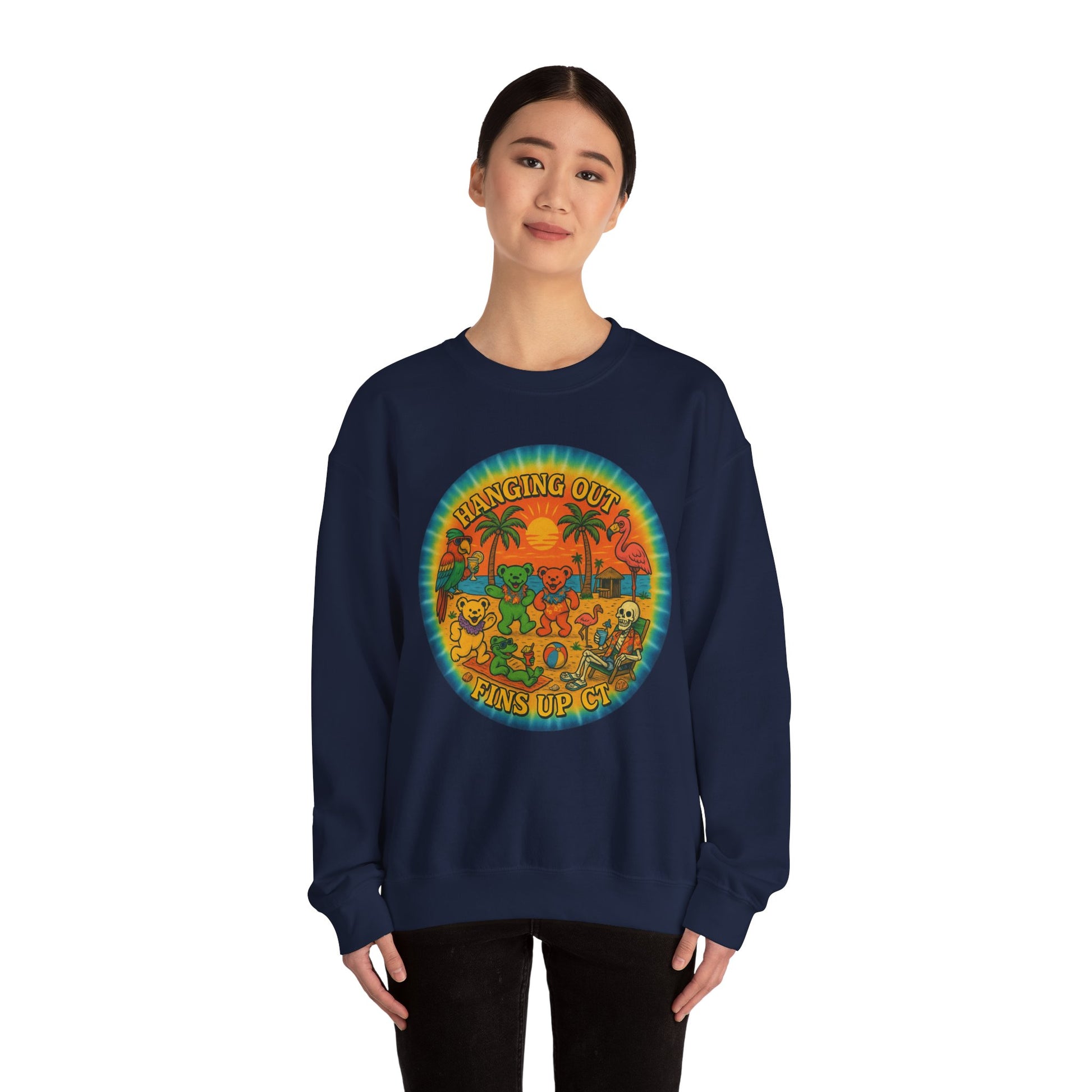 Fins up ct  Crewneck Sweatshirt - Jimmy Buffet Style