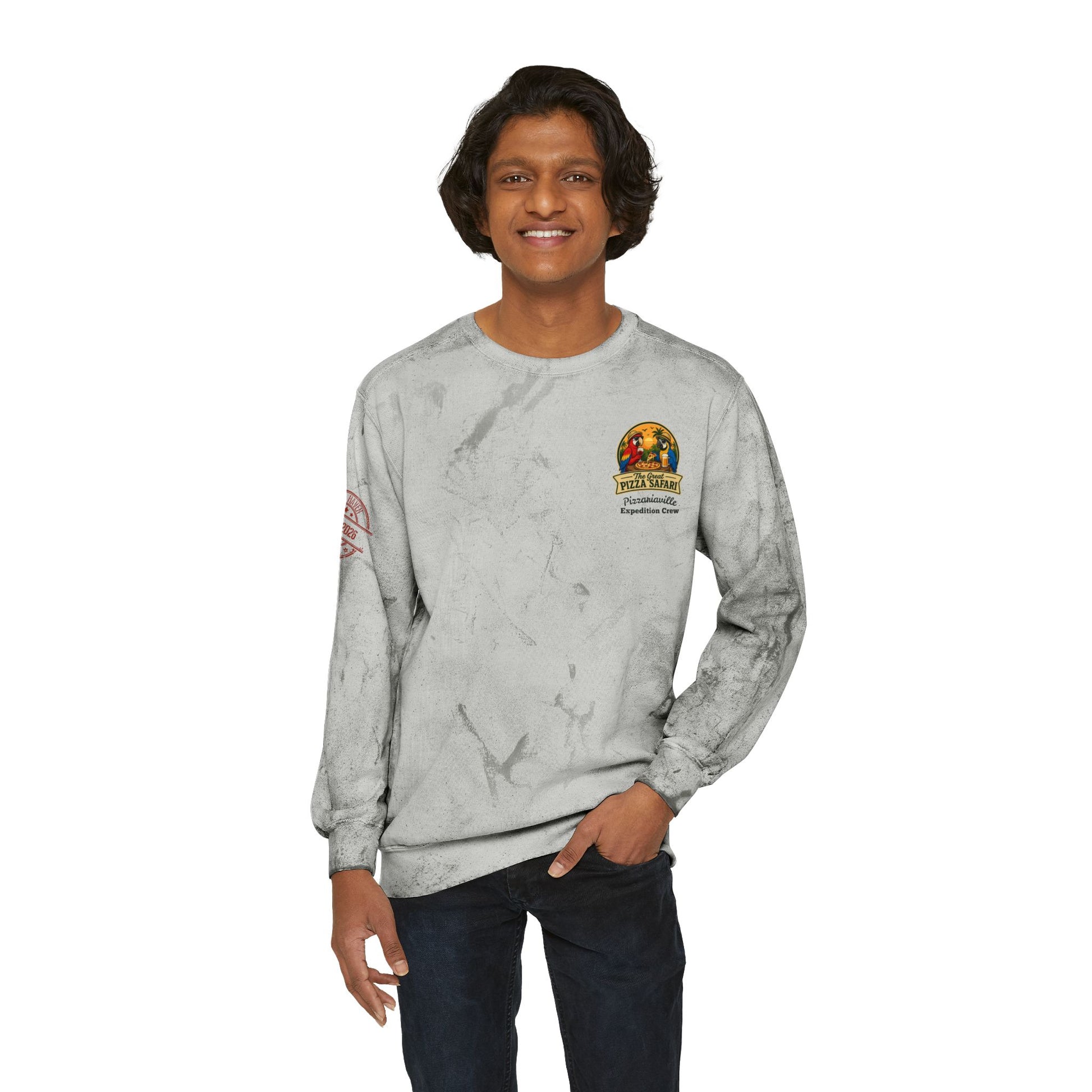 Tie-Dye Crewneck Sweatshirt — the Great Pizza Safari
