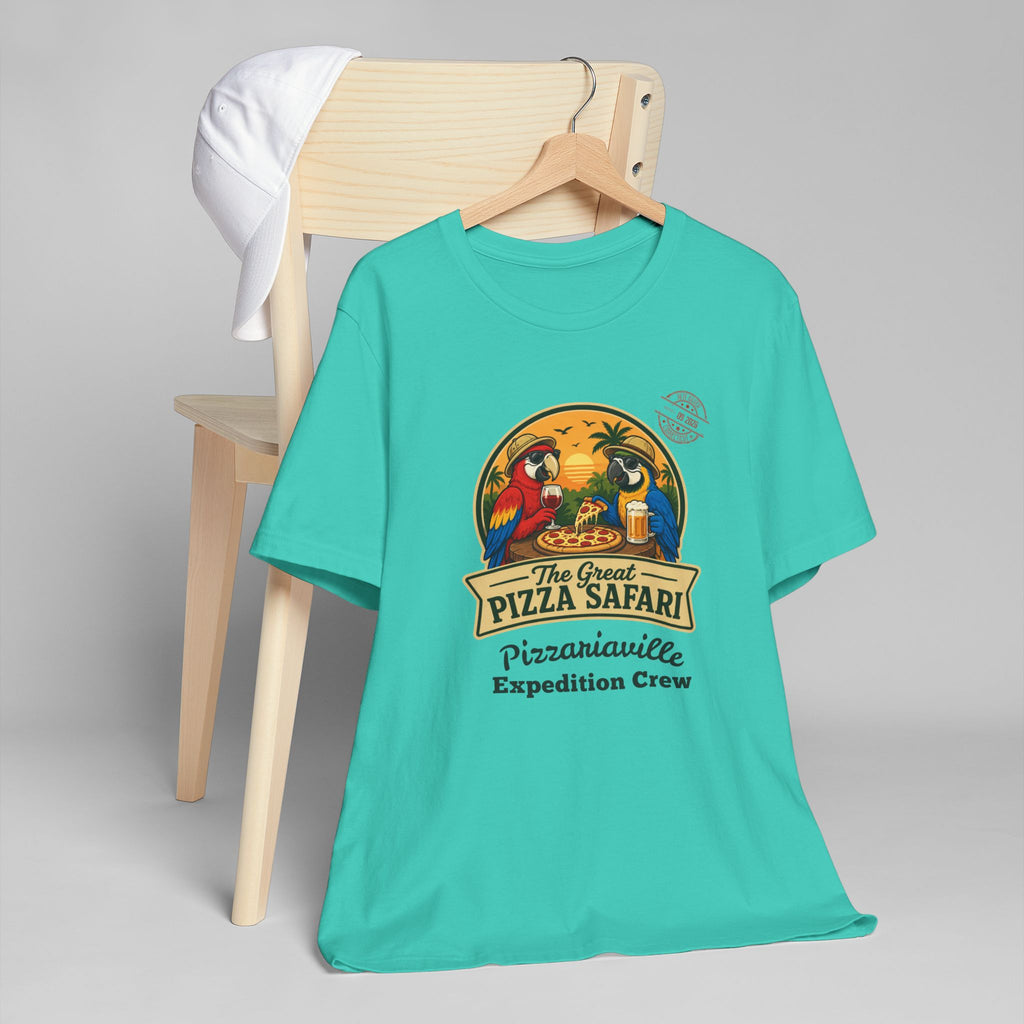 Pizza Safari T‑Shirt —Expedition Crew Vintage Design