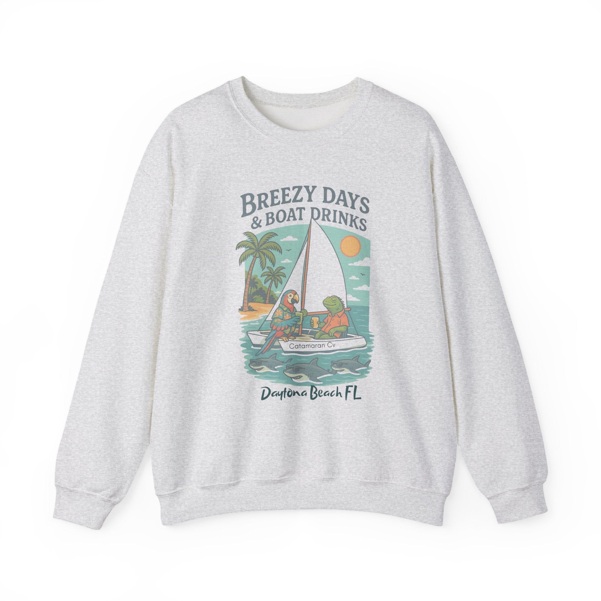 Catamaran Cove Crewneck Sweatshirt - Jimmy Buffet Style