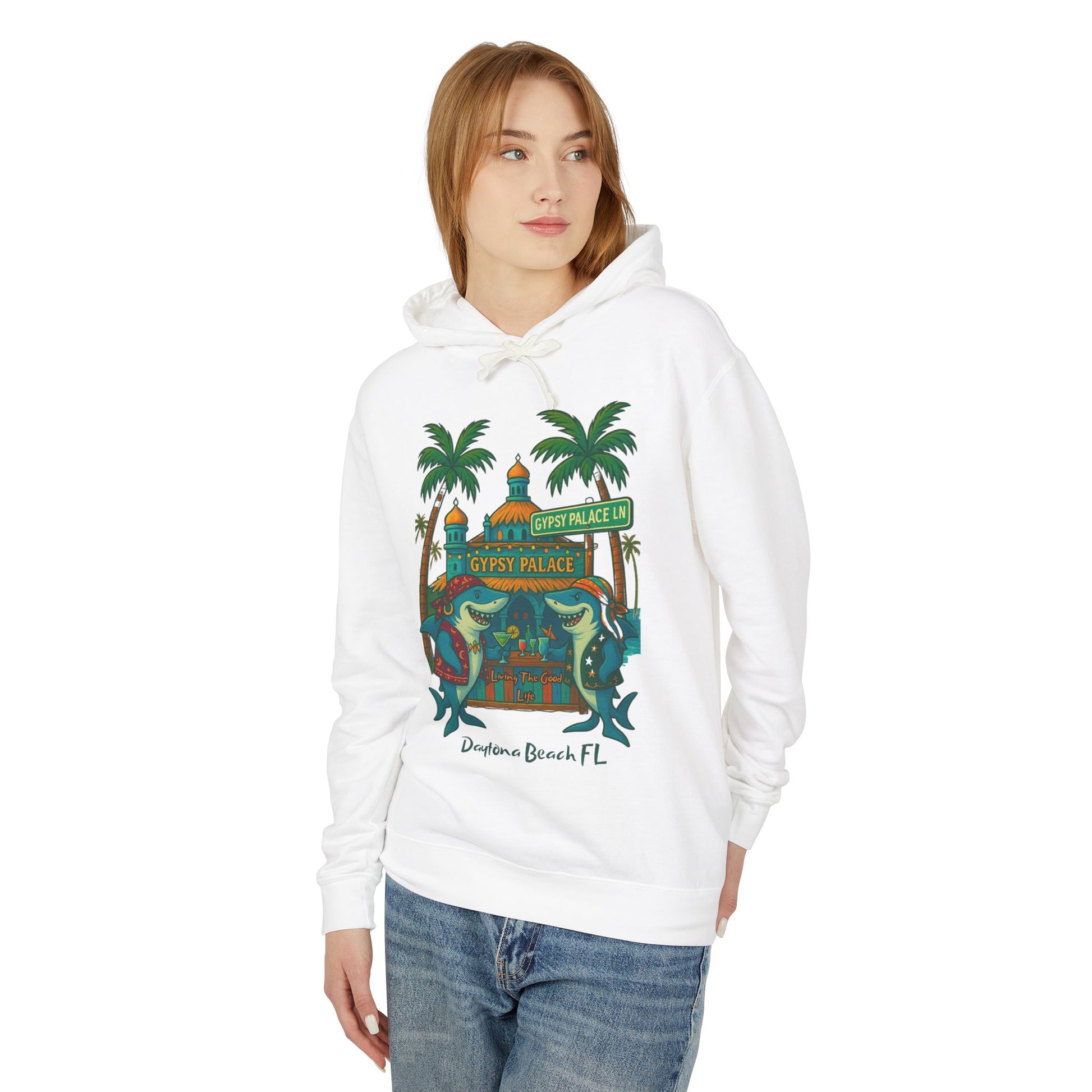 Gypsy Palace  ln Lightweight Comfort Colors Hoodie - Jimmy Buffet Style