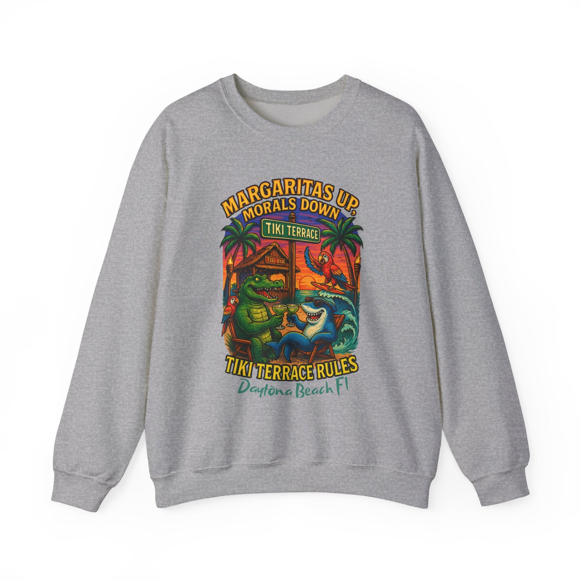 Tiki terrace Crewneck Sweatshirt - Jimmy Buffet Style