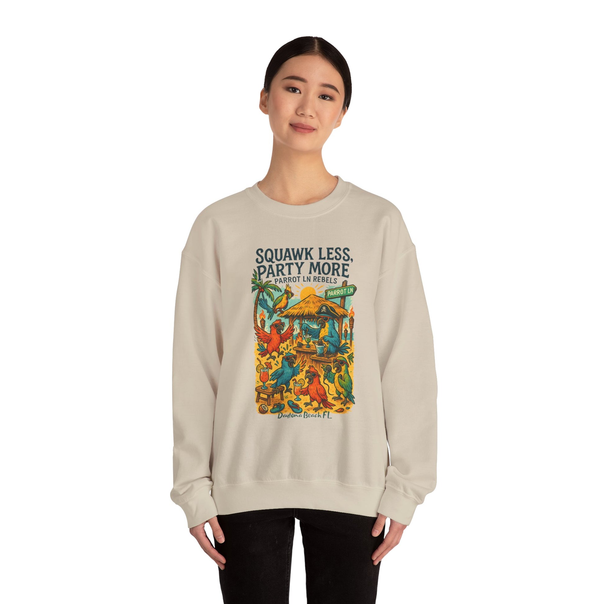 Parrot Ln   Crewneck Sweatshirt - Jimmy Buffet Style