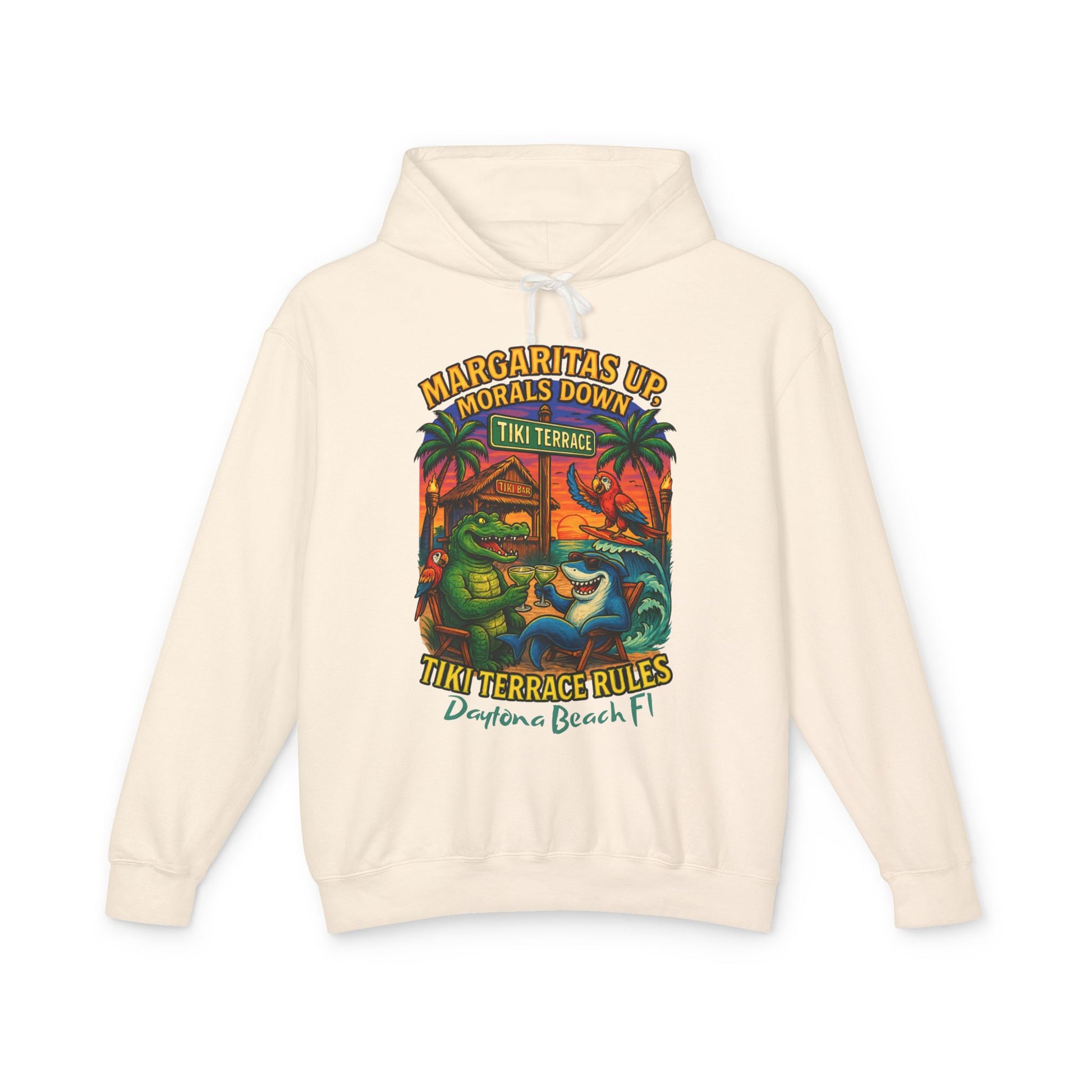 Tiki Terrace  Lightweight Comfort Colors Hoodie - Jimmy Buffet Style