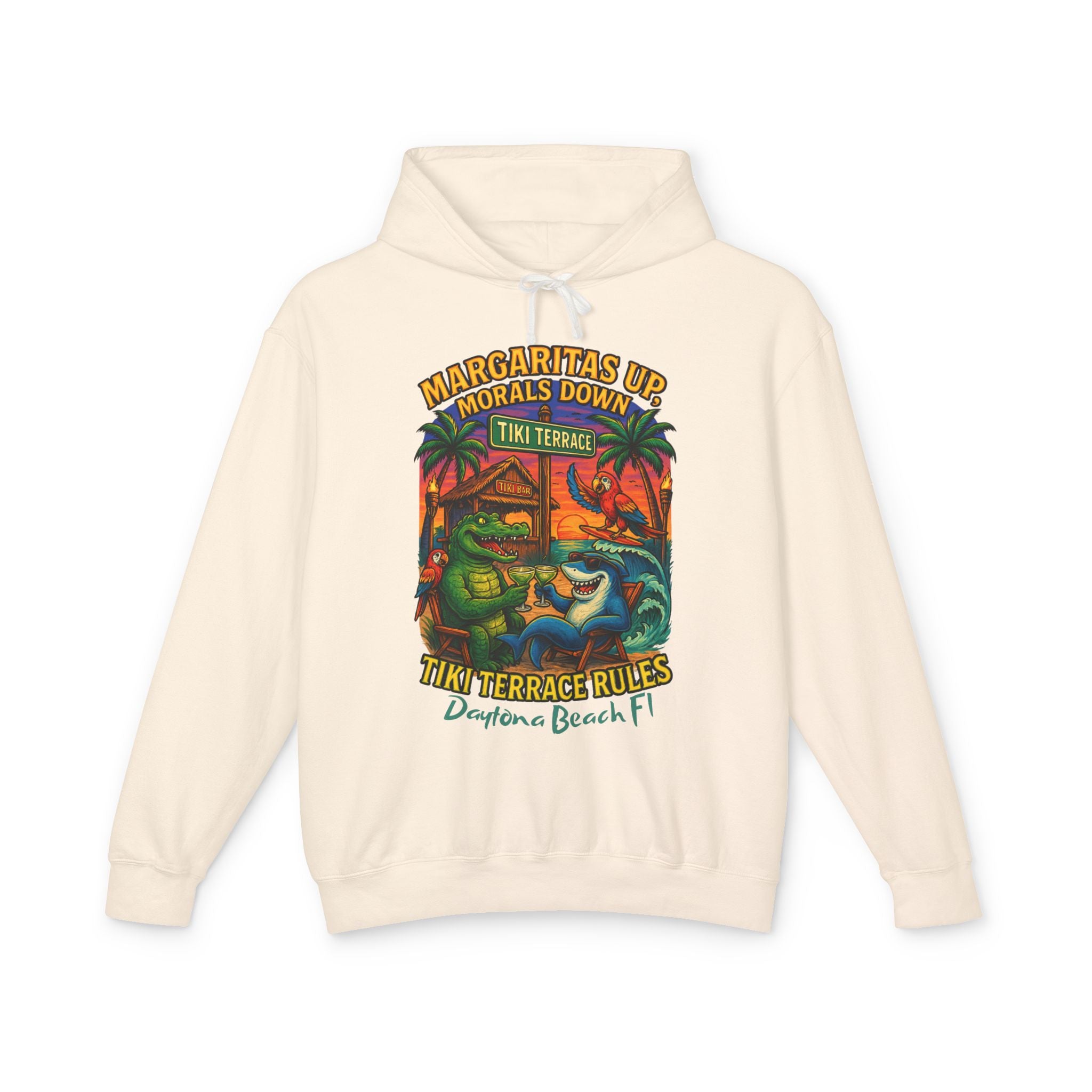 Tiki Terrace  Lightweight Comfort Colors Hoodie - Jimmy Buffet Style