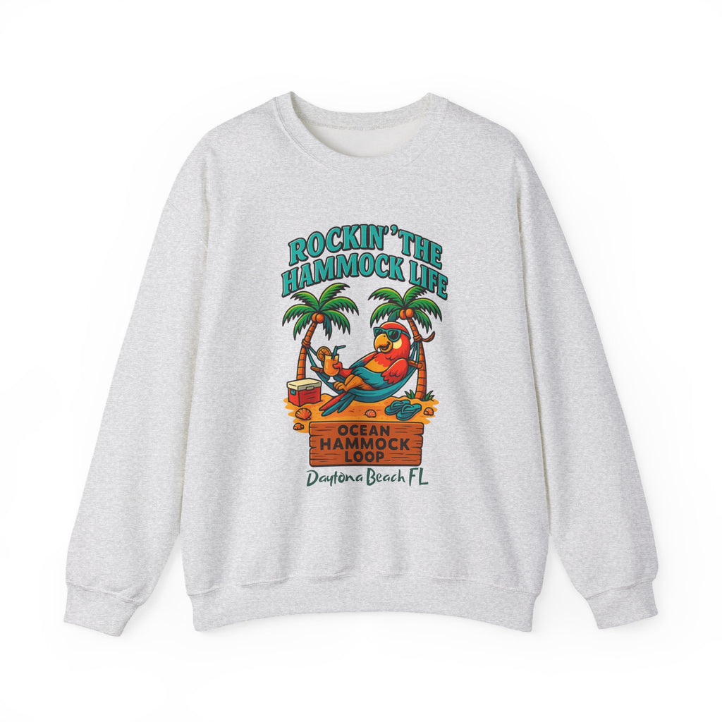 Ocean hammock Loop  Crewneck Sweatshirt - Jimmy Buffet Style