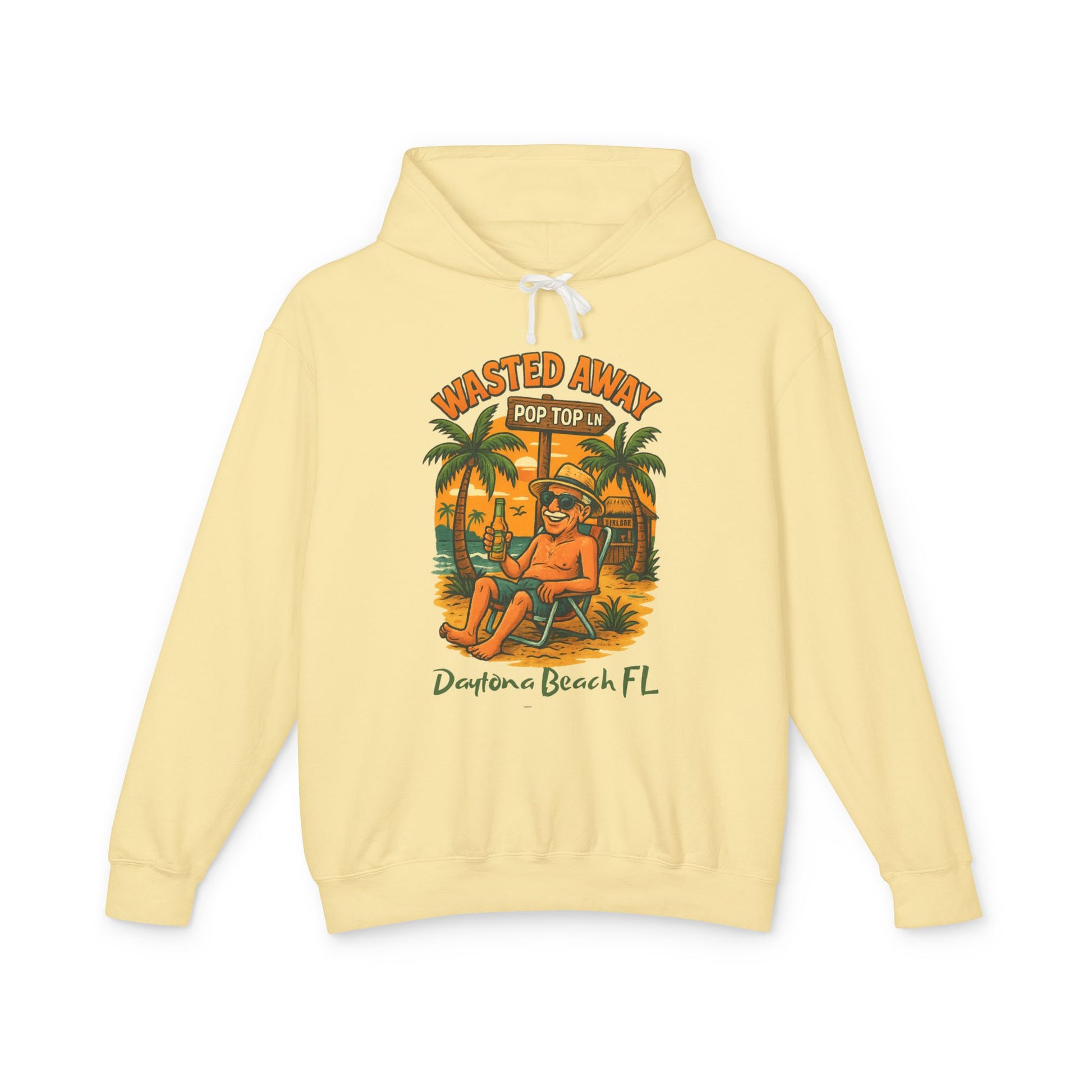 Pop Top  Ln  Lightweight Comfort Colors Hoodie - Jimmy Buffet Style