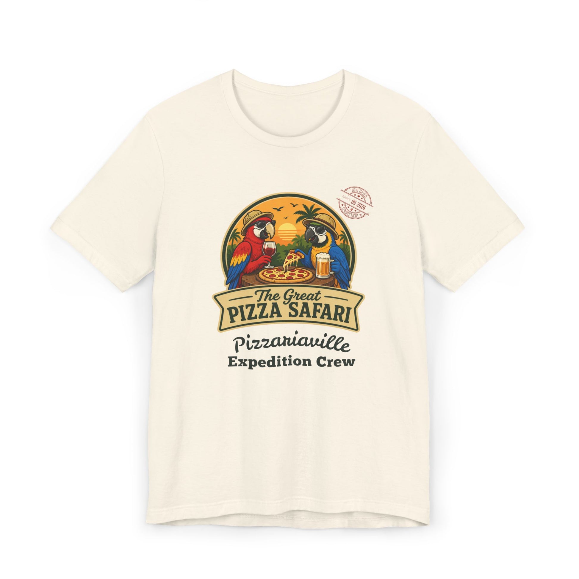 Pizza Safari T‑Shirt —Expedition Crew Vintage Design