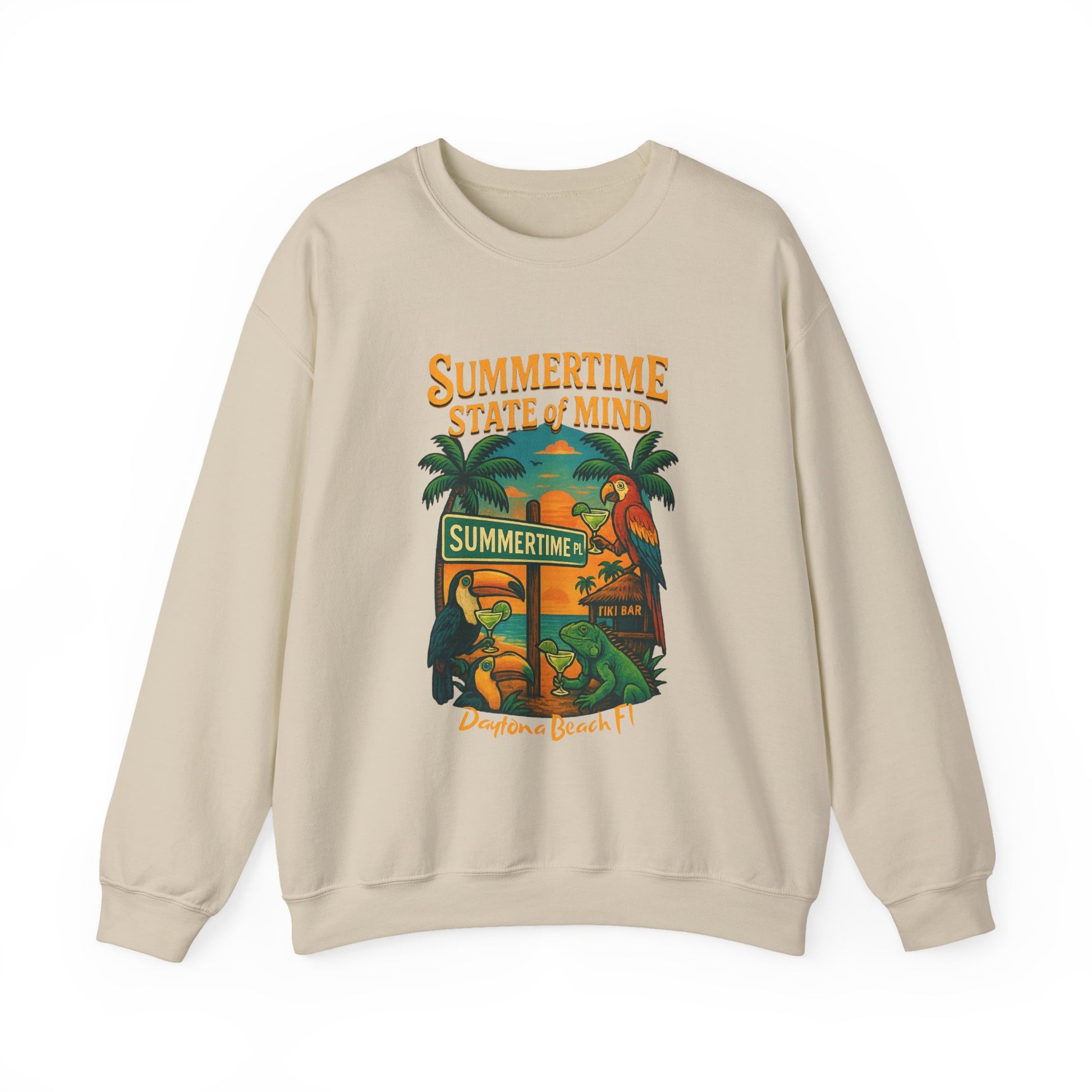 Summertime Place  Crewneck Sweatshirt - Jimmy Buffet Style