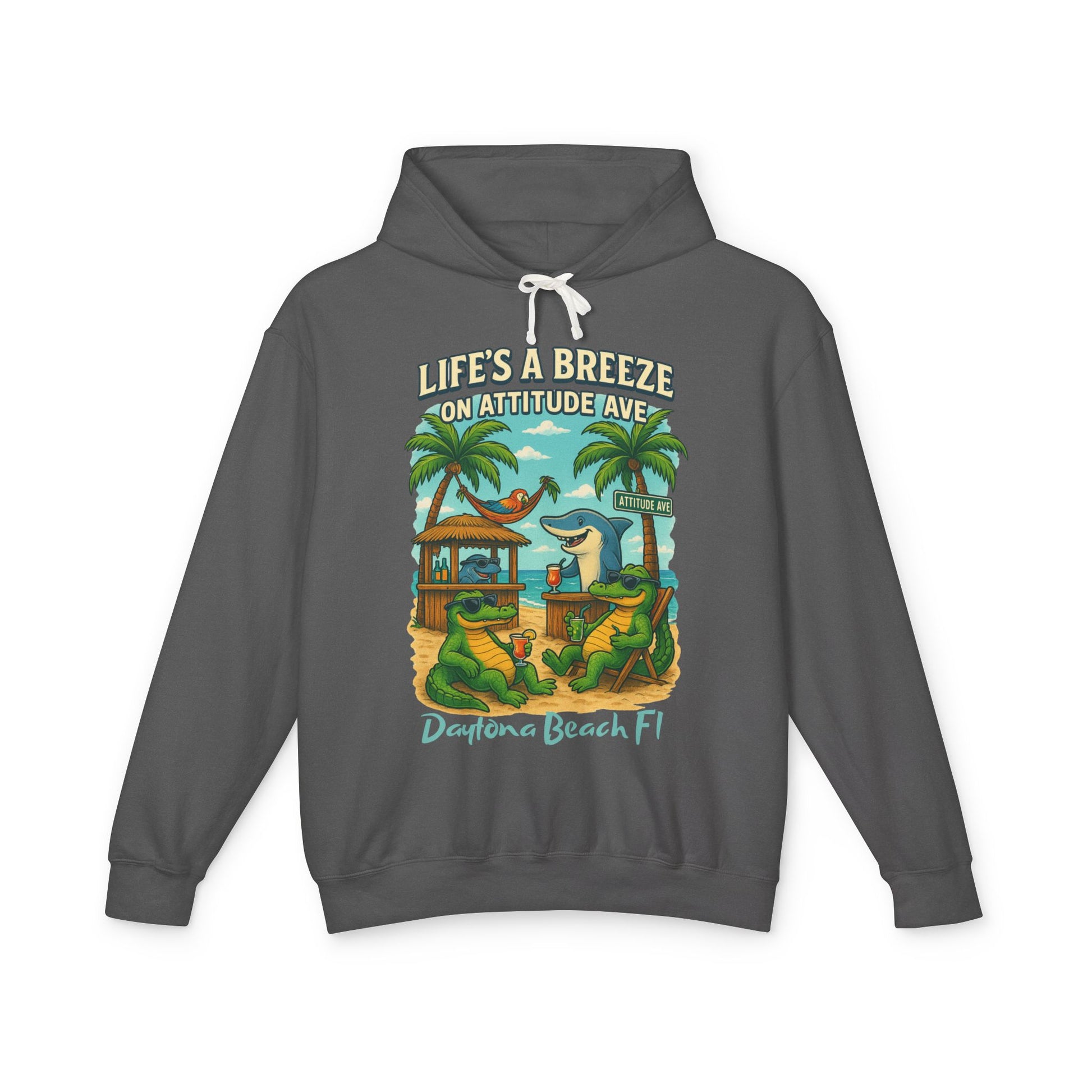 Attitude Ave Lightweight Comfort Colors Hoodie - Jimmy Buffet Style