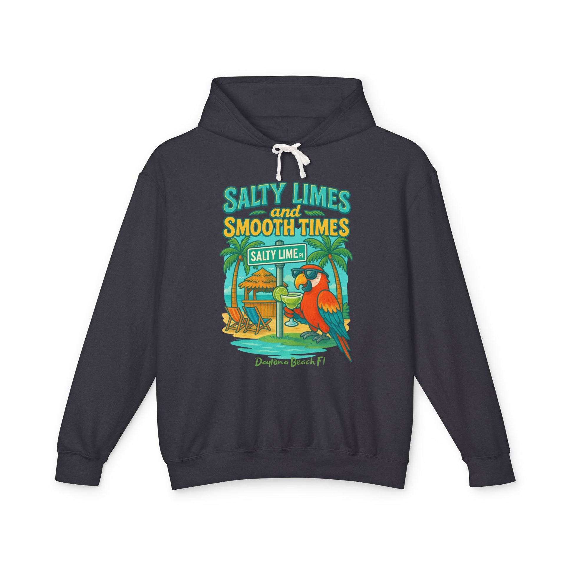 Salty Lime  Place  Lightweight Comfort Colors Hoodie - Jimmy Buffet Style