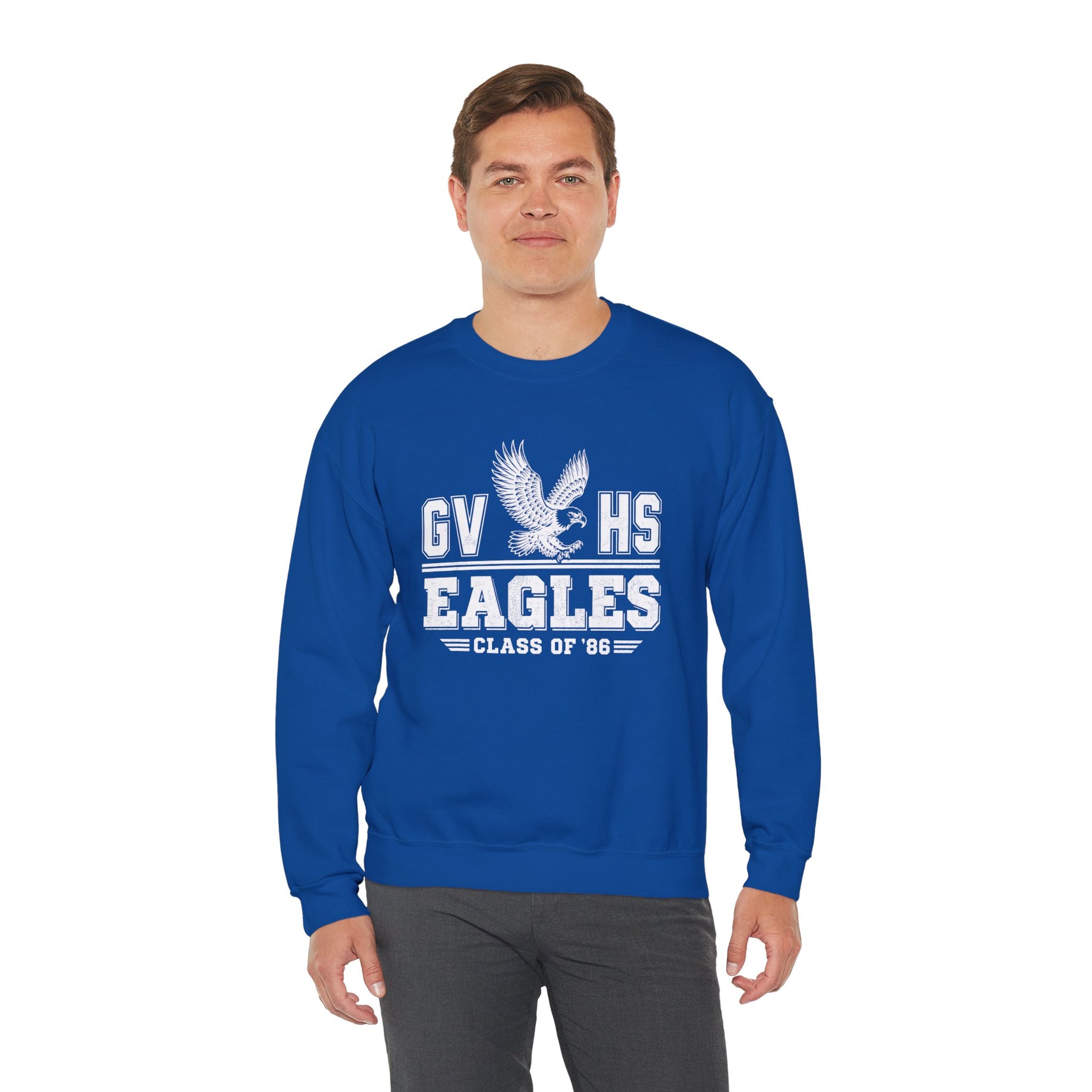 GVHS Eagles Crewneck Sweatshirt — Class of '86 Vintage School Spirit