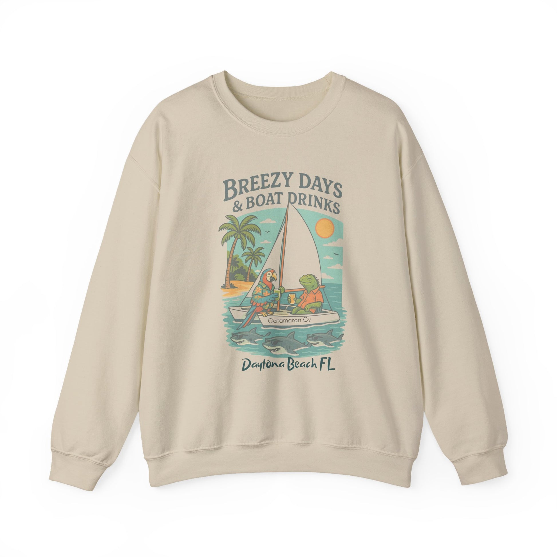 Catamaran Cove Crewneck Sweatshirt - Jimmy Buffet Style