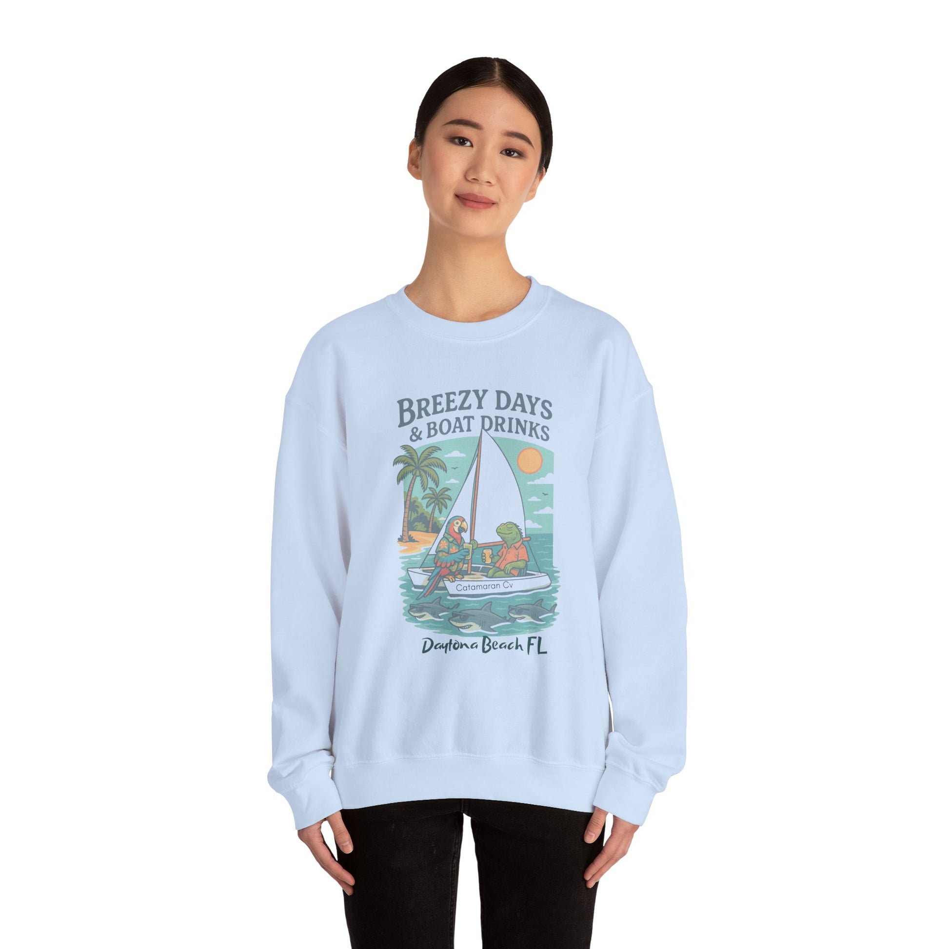 Catamaran Cove Crewneck Sweatshirt - Jimmy Buffet Style