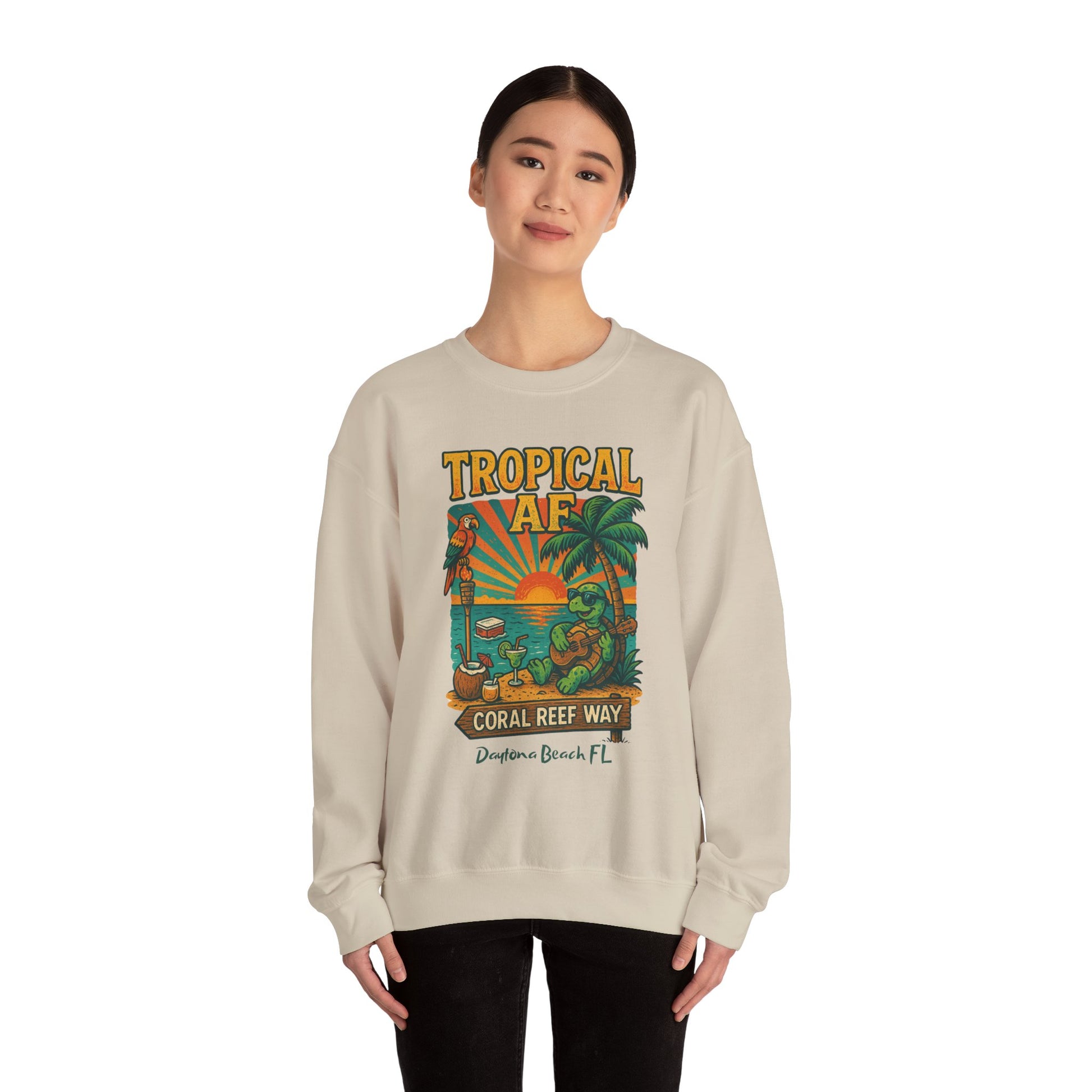 Coral Reef way Crewneck Sweatshirt - Jimmy Buffet Style