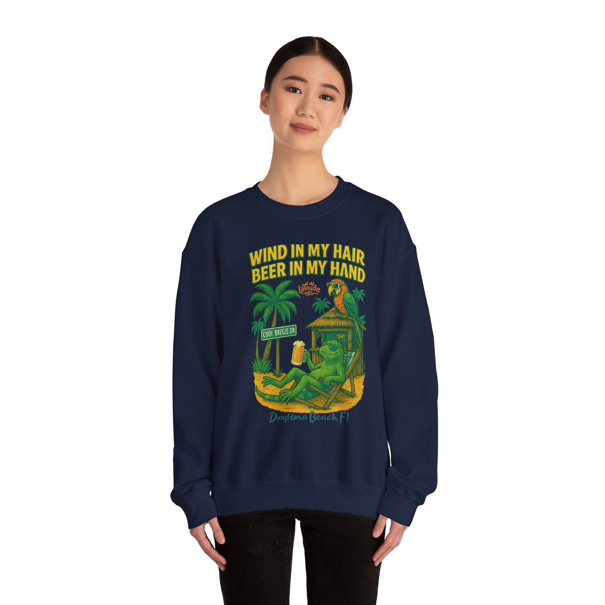 Cool Breeze dr  Crewneck Sweatshirt - Jimmy Buffet Style