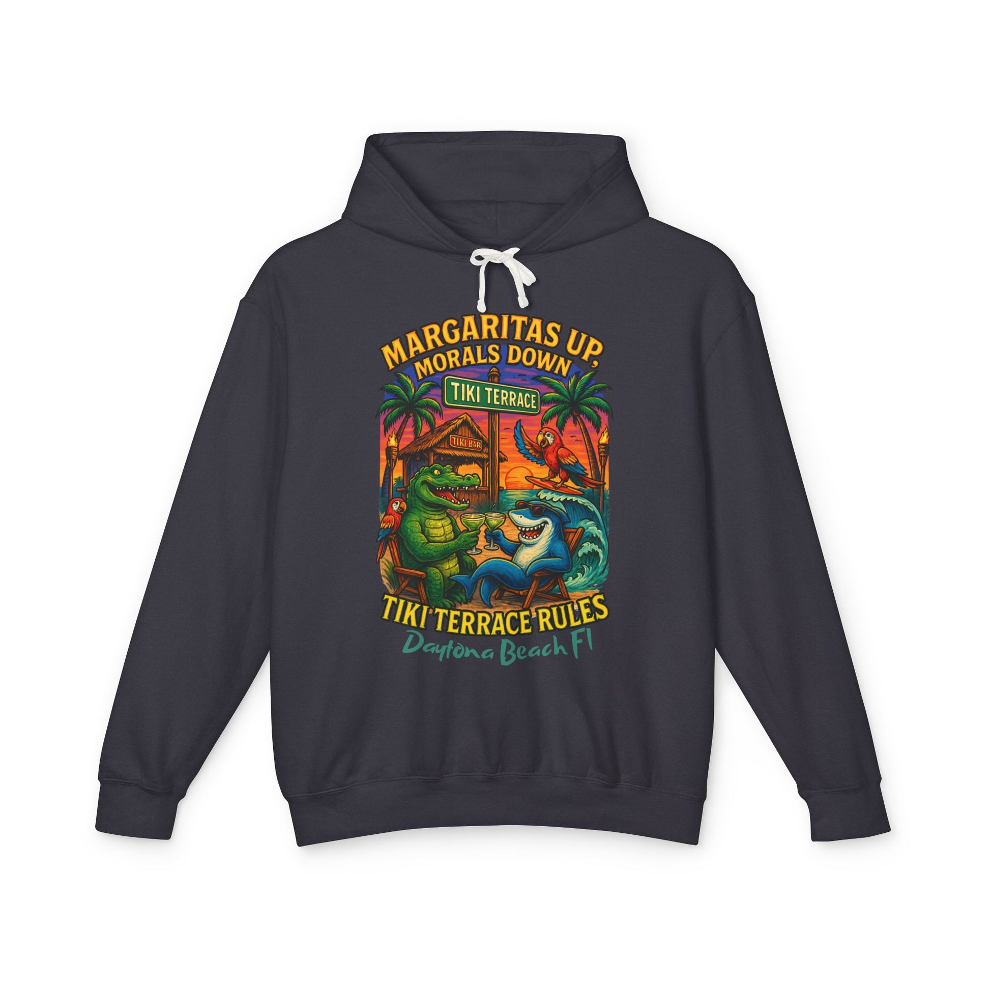 Tiki Terrace  Lightweight Comfort Colors Hoodie - Jimmy Buffet Style