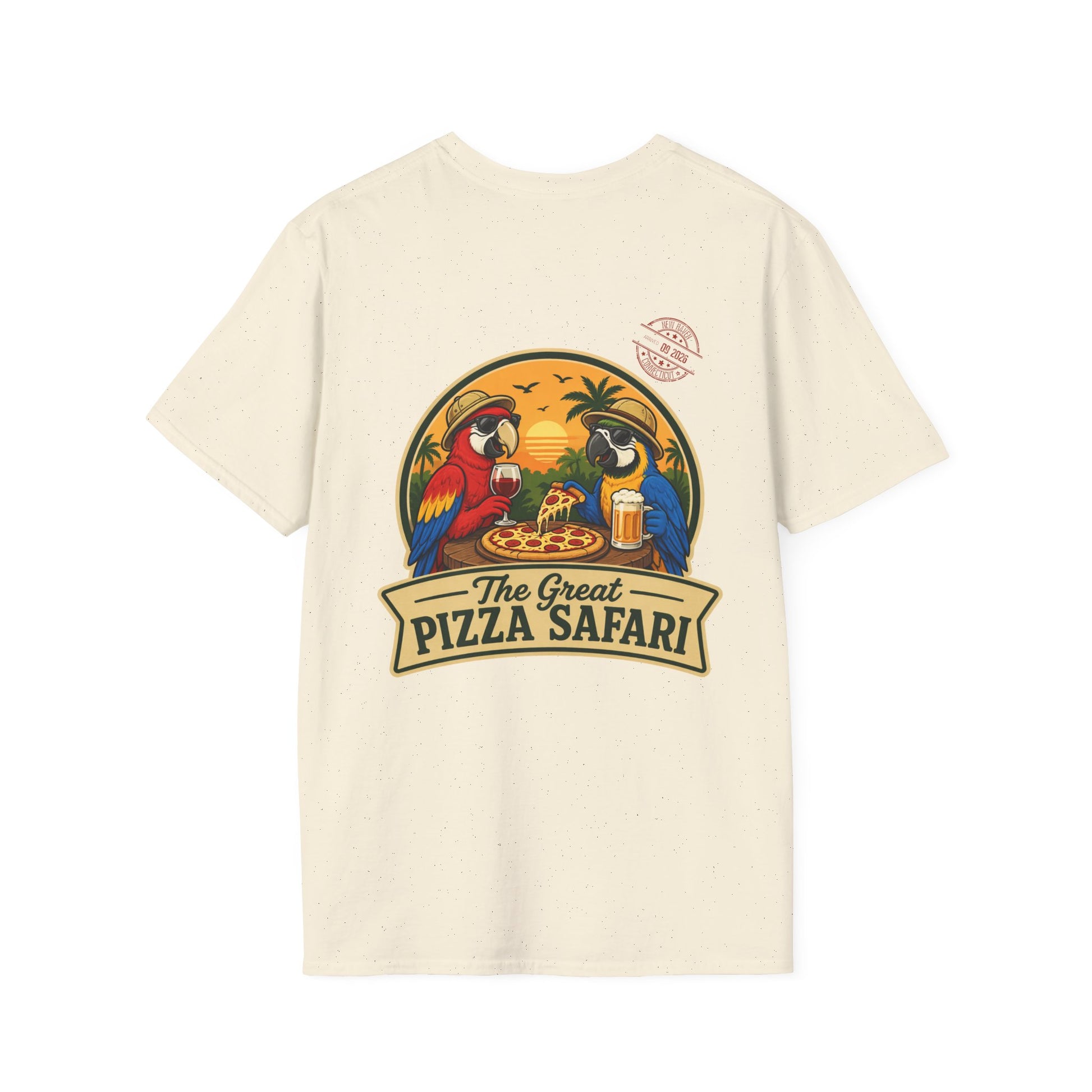 T‑Shirt — "Pizza Safari" Retro Pizzeria Expedition Crew Graphic Tee